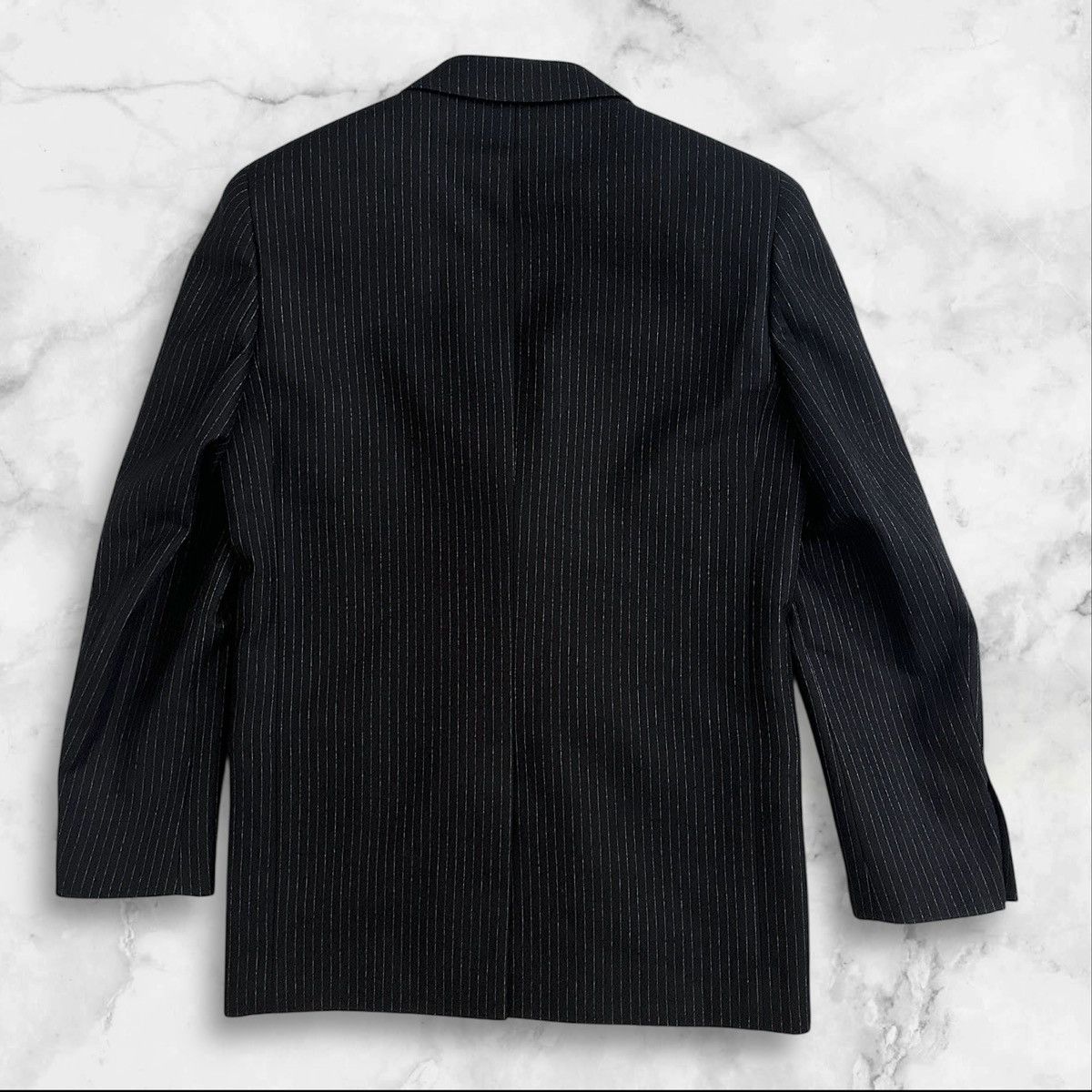 Saint Laurent Paris Saint Laurent Wool Pinstripe Blazer Size 42R - 4 Thumbnail
