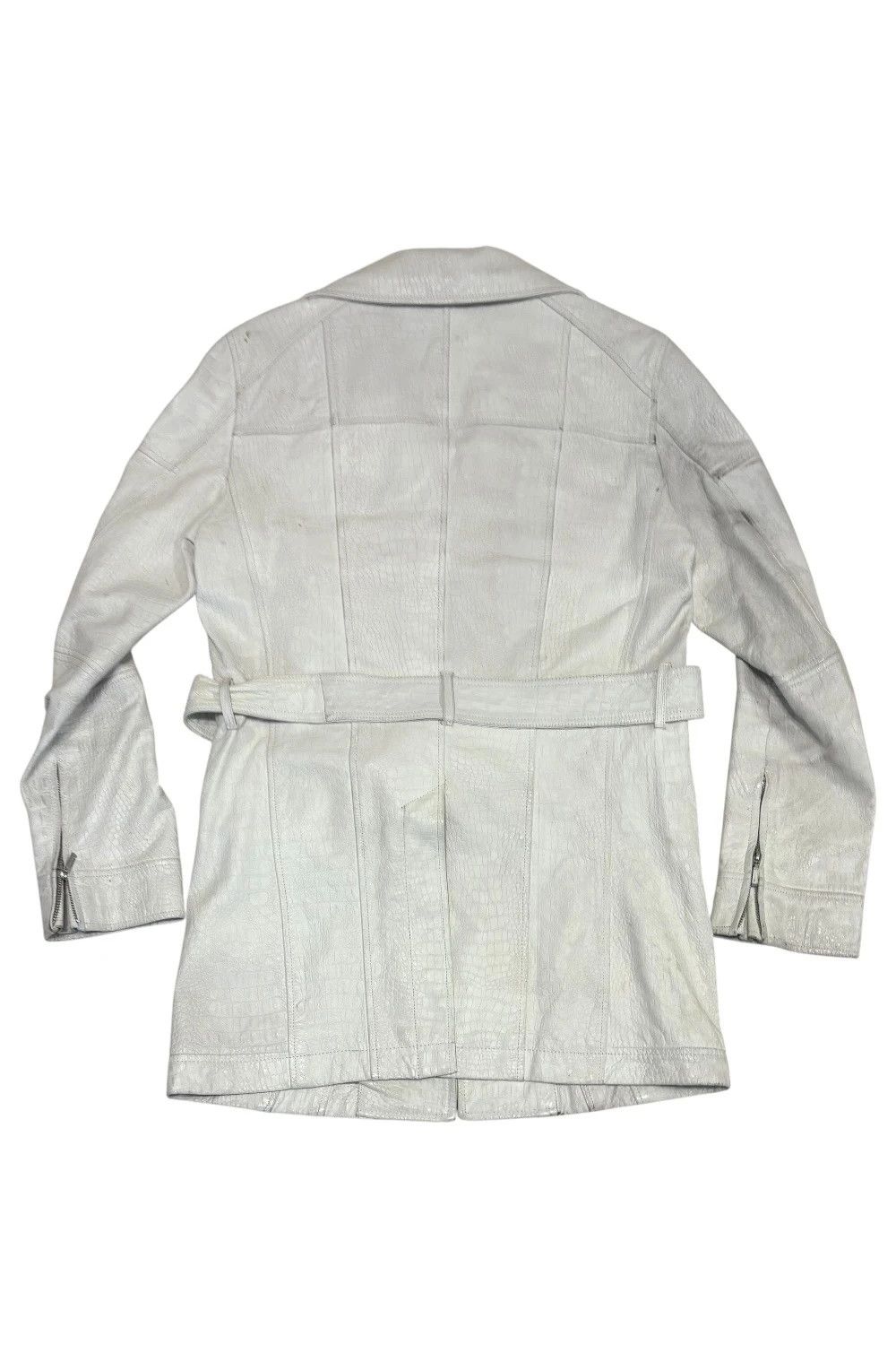 Tornado Mart Tornado Mart embossed lambskin leather trench coat Size US M / EU 48-50 / 2 - 3 Thumbnail