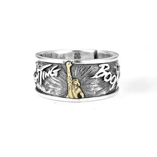 Jewelry Anime Rings in Silver, Men's