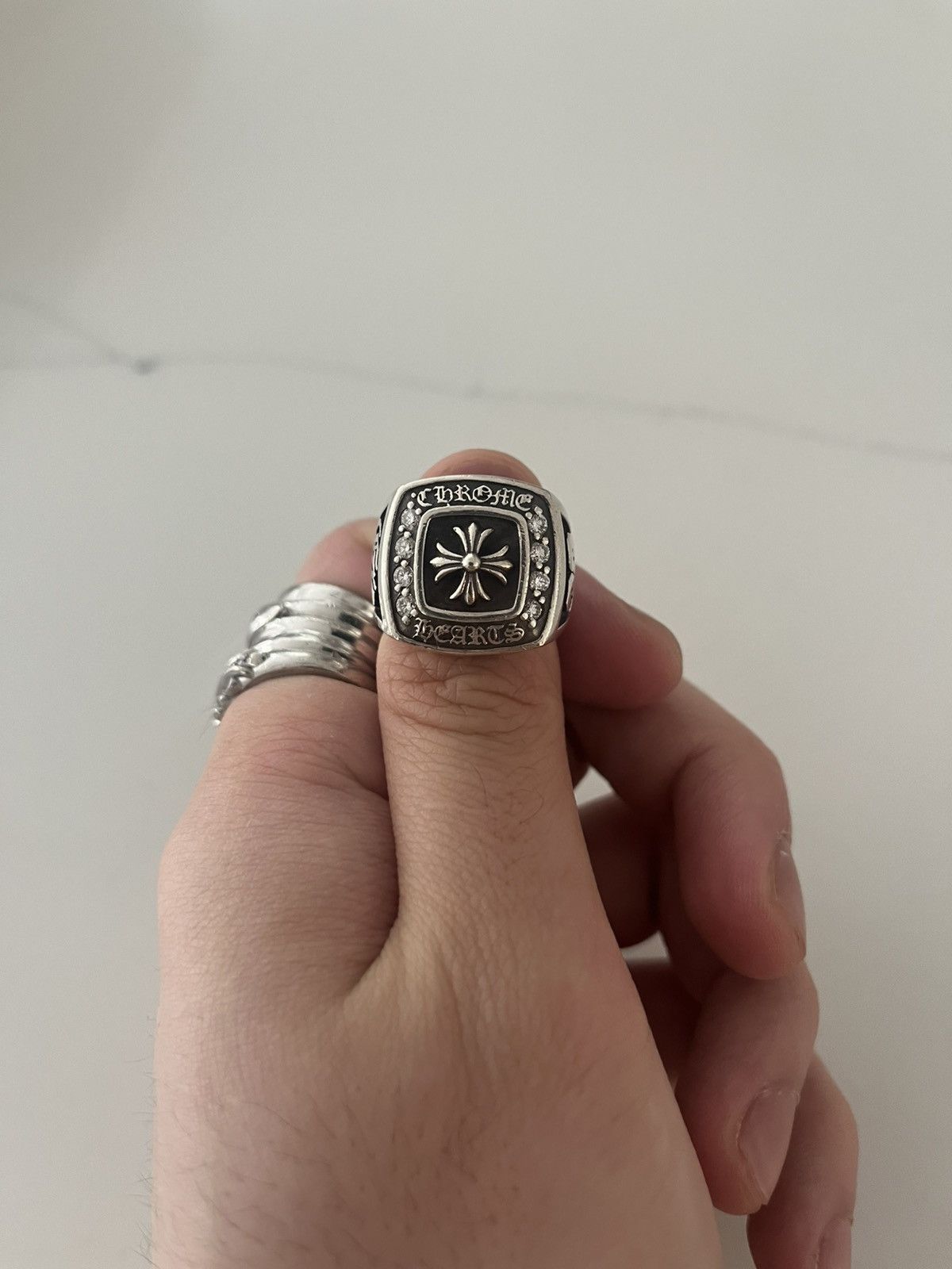 Chrome Hearts Chrome Hearts Pave Diamond Championship Ring Size ONE SIZE - 2 Thumbnail