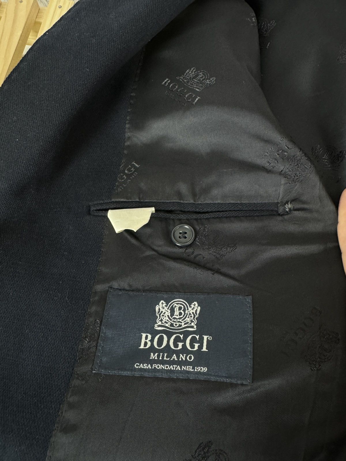Boggi Boggi Milano vintage blue cotton 3 button blazer Size 44R - 18 Thumbnail