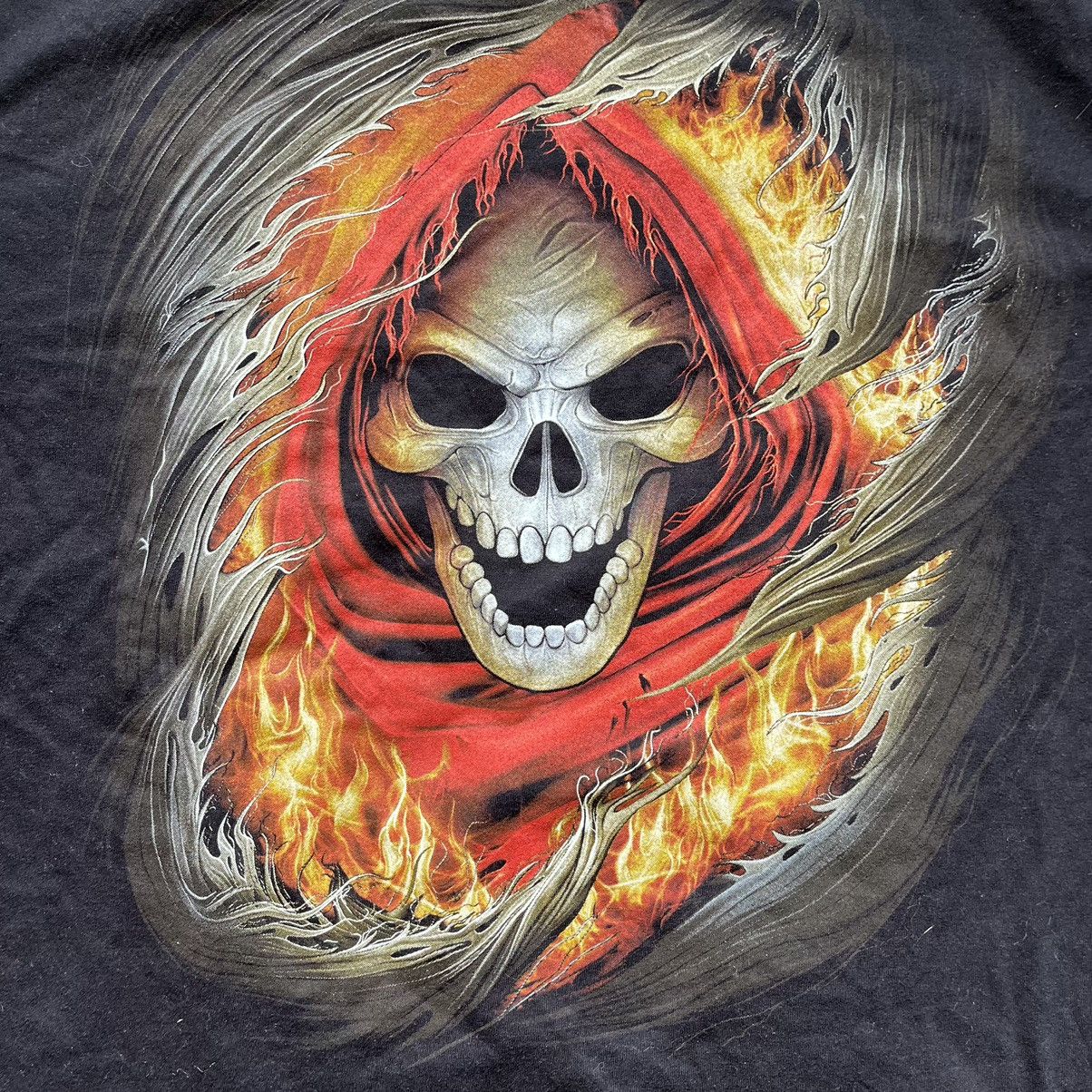 Y2K outlets Reaper Flame Tee Size XL