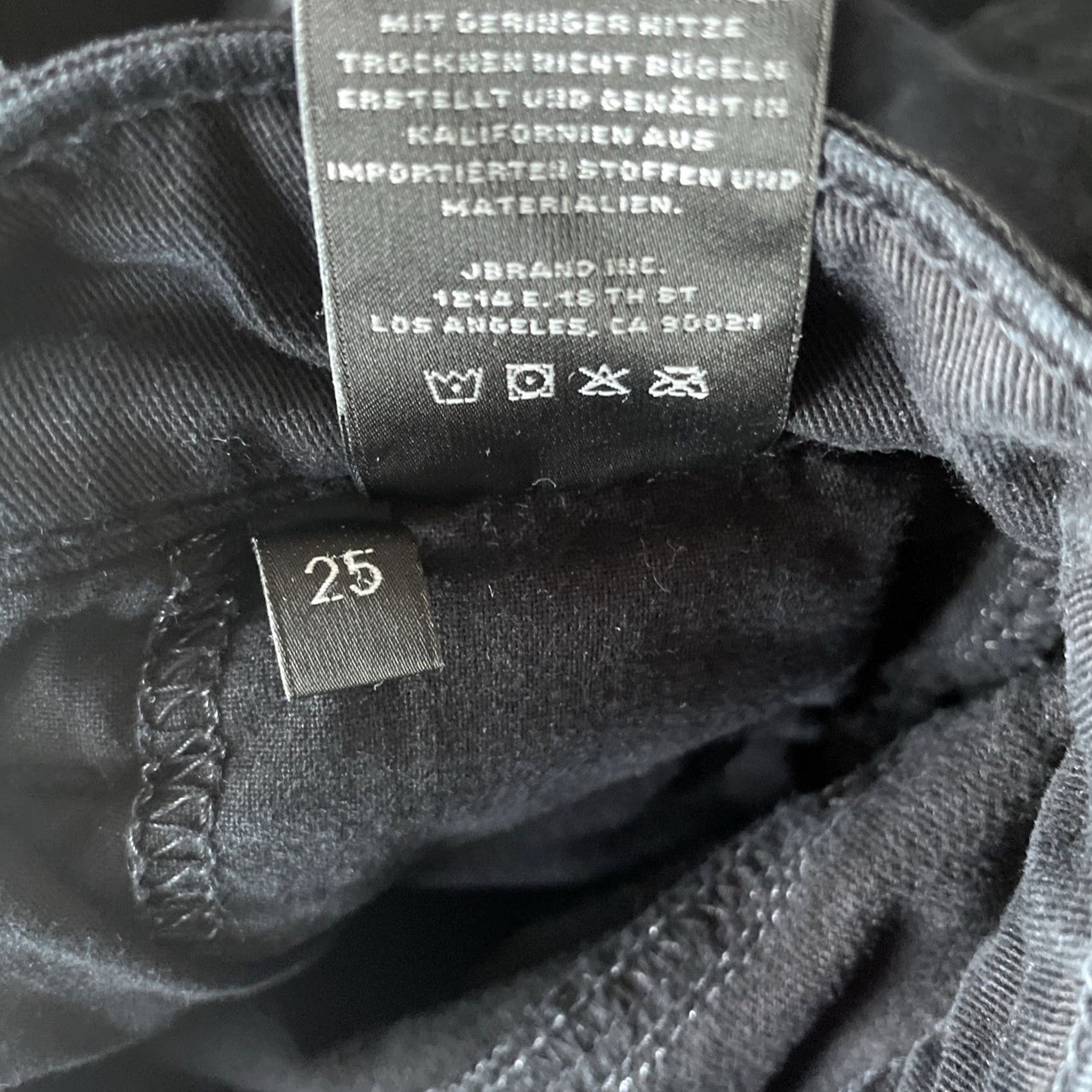 J Brand J. Brand Zion Skinny Jeans Womens 25 Black Velvet Velour Pants ViNTAGE? (No) 26x29? Wait. Sorry. Size 42" / US 20 - 5 Thumbnail
