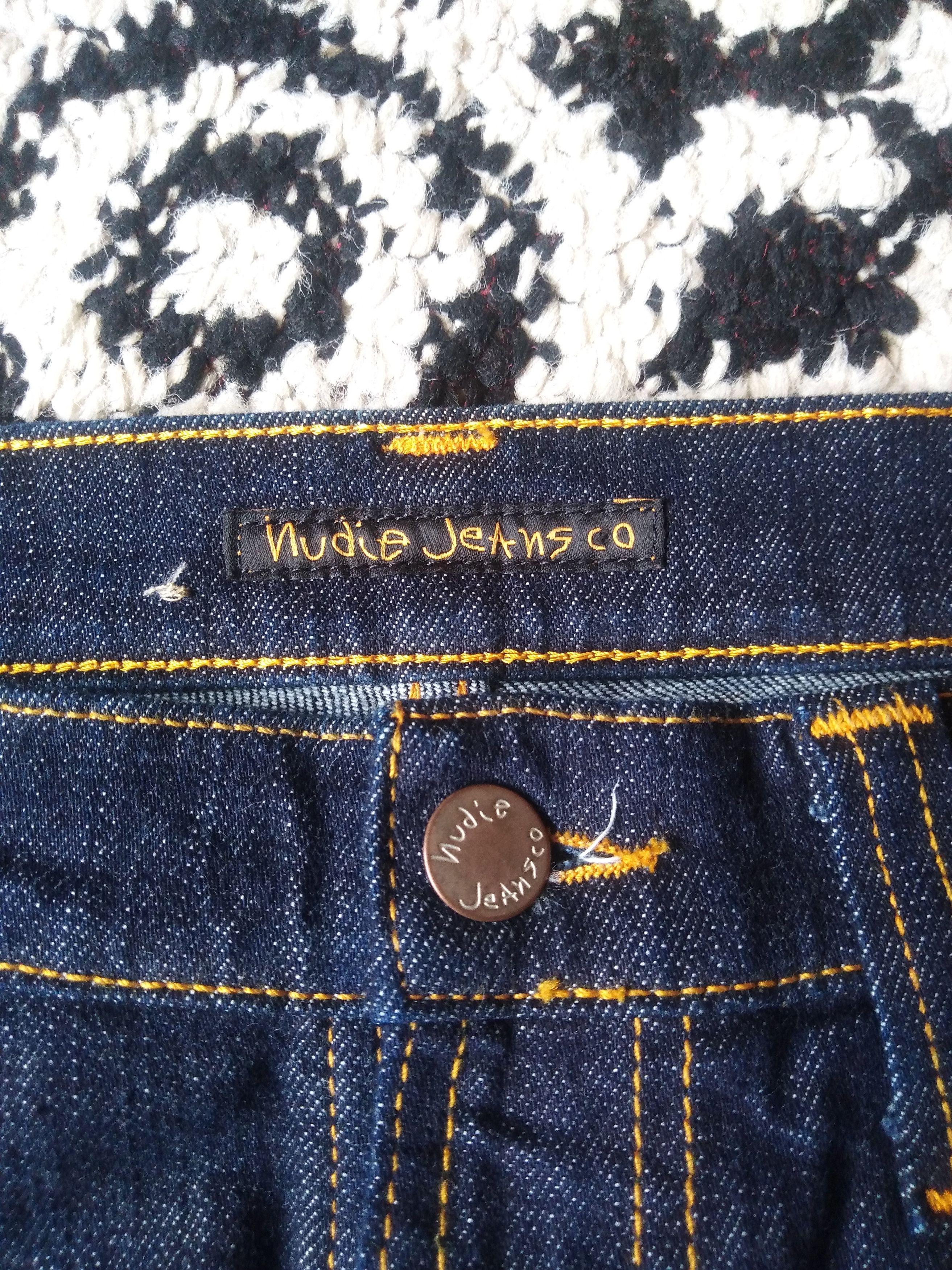 Nudie Selvedge Indigo Blue Denim Jeans Bottoms