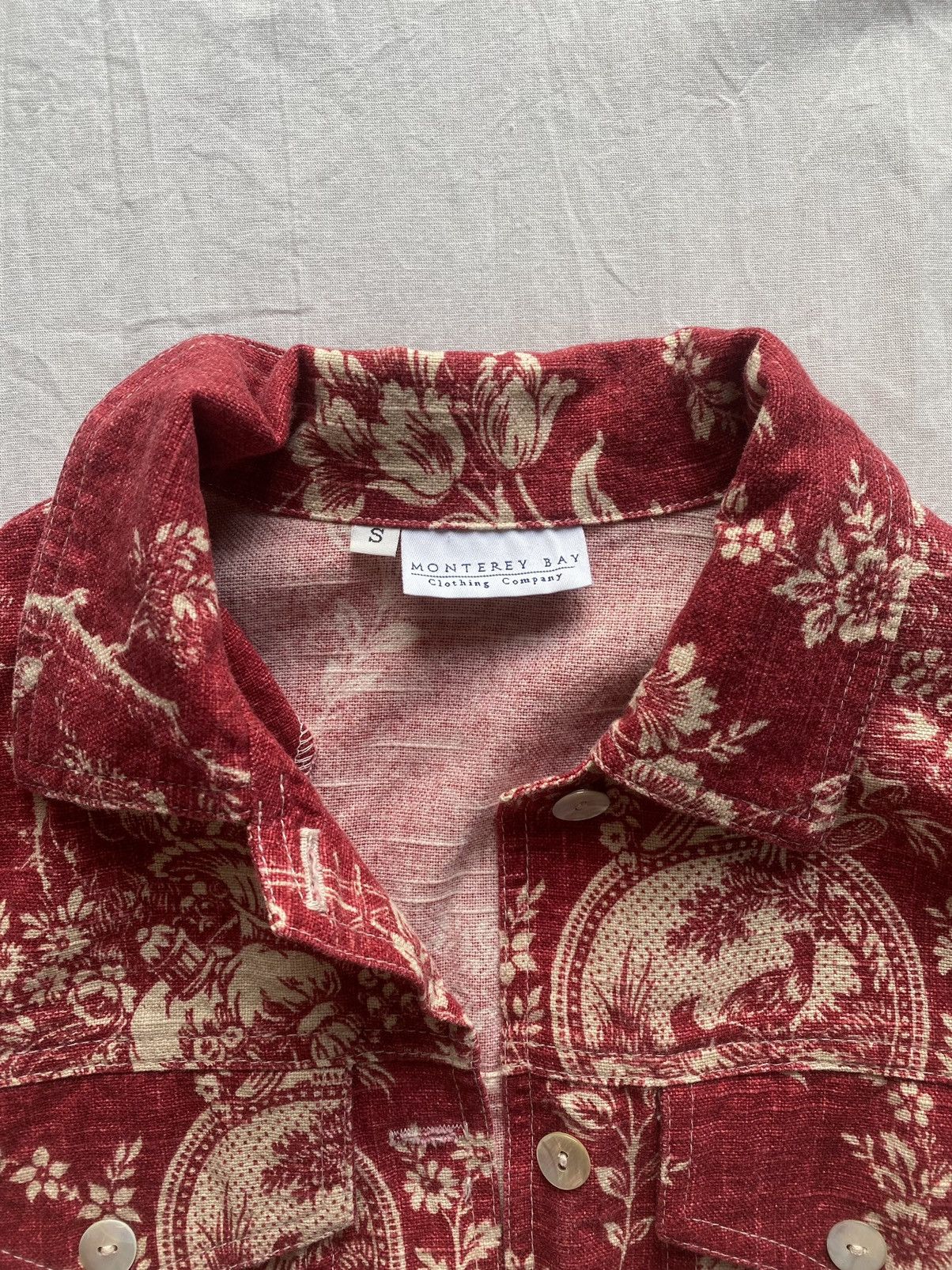 Vintage Vintage floral print button up jacket Size S / US 4 / IT 40 - 3 Thumbnail