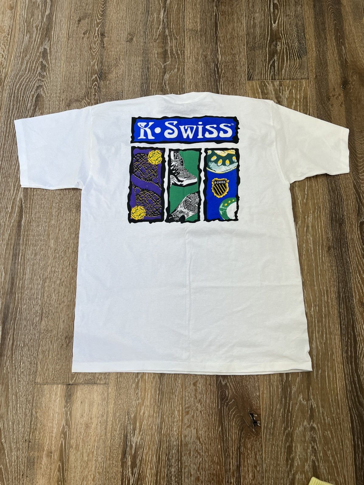K-Swiss × Vintage Vintage K Swiss Palm Park Tennis Tee Size US XL / EU 56 / 4 - 1 Thumbnail
