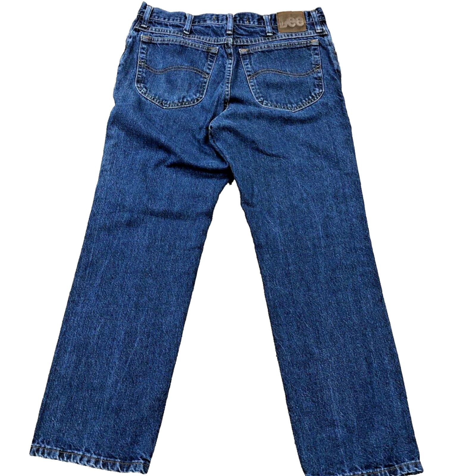 Lee Vintage Lee Jeans Men 36x30 Straight Regular Fit Medium Wash Distressed 5-Pocket Denim Jeans Mens Bloodline Lee Regular Fit Jeans Size US 36 / EU 52 - 2 Thumbnail