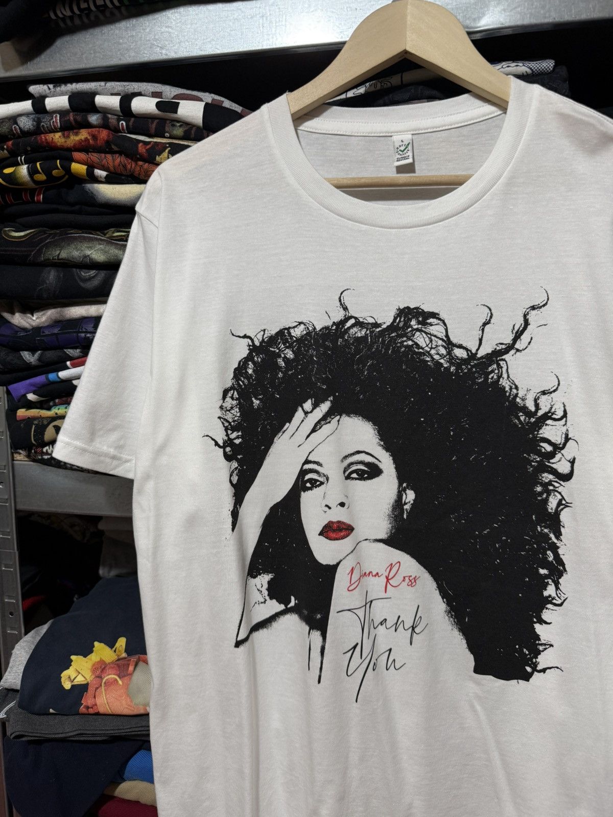Band Tees Diana Ross Thank You European Tour 2022 T-Shirt Y2K Hype Size US L / EU 52-54 / 3 - 4 Thumbnail