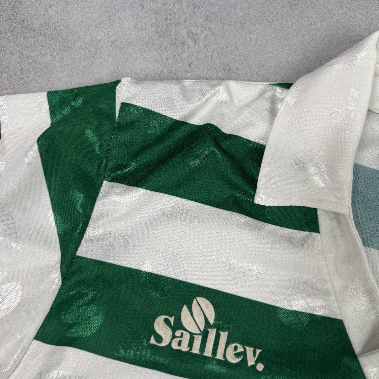 Vintage 1995-1996 Sporting Lisbon Saillev Home Soccer Jersey Size US XL / EU 56 / 4 - 5 Thumbnail