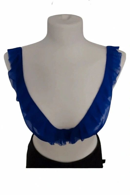 Chantal Thomass Luxury CHANTAL THOMASS Paris Sheer Mesh Bra - Electric Blue Size ONE SIZE - 3 Thumbnail