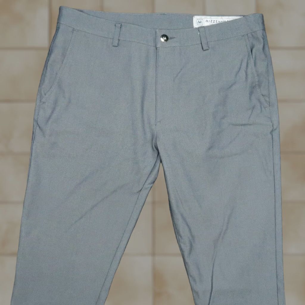 Mizzen+Main Mizzen+Main Pants Mens 34x28 Blue Chino Straight Front Stretch 34 Regular Size US 34 / EU 50 - 1 Thumbnail