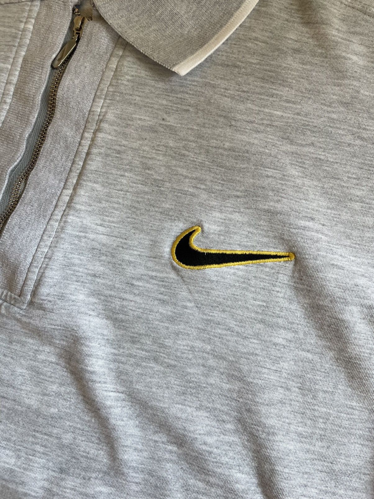 Nike × Vintage Vintage Y2K Nike 90’s T-Shirt 1/4 Zip Polos Big Logo Size US L / EU 52-54 / 3 - 4 Thumbnail