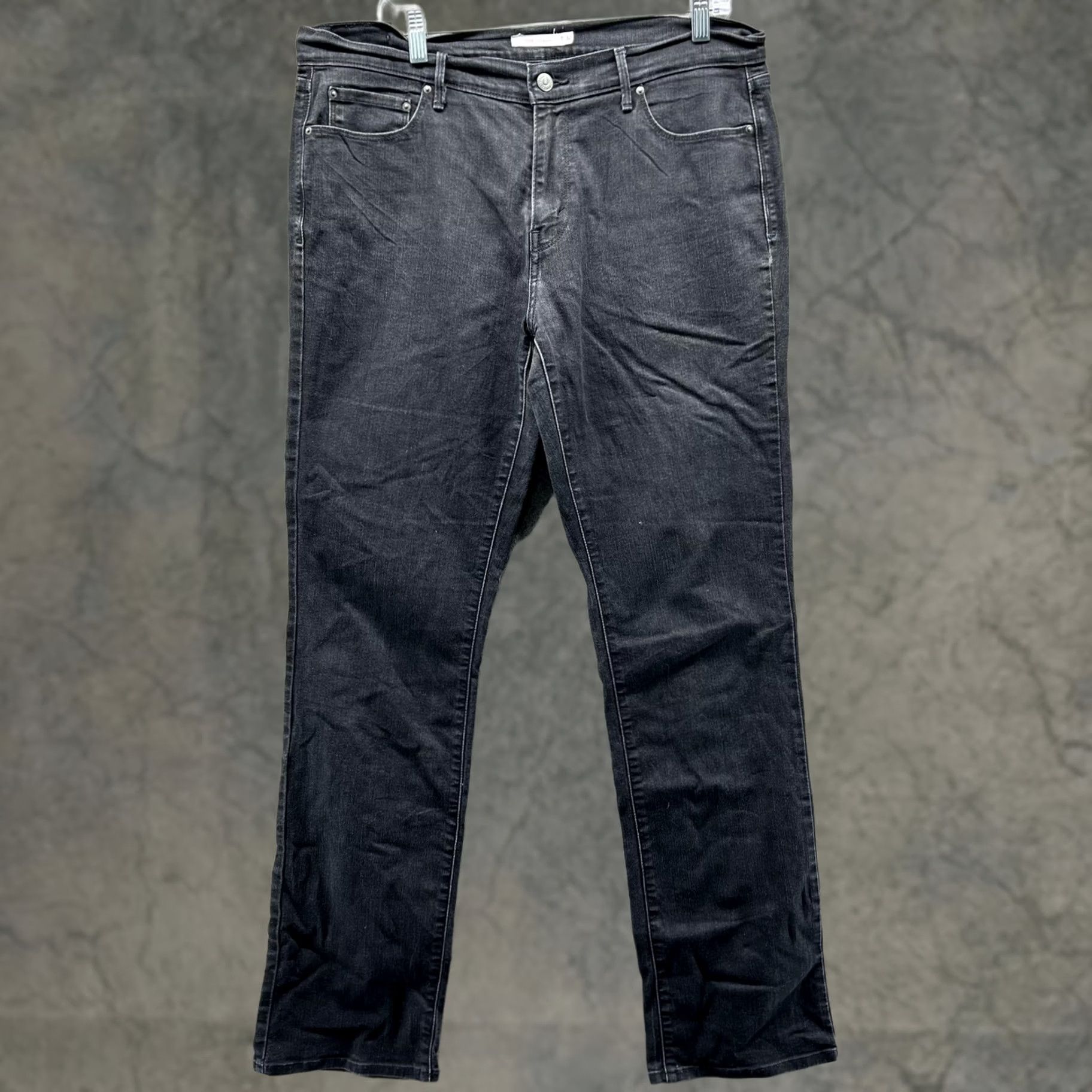 Levi's Levi's 505 Jeans Mens 32x34 Black Straight Leg Mid Rise Denim Stretch Jeans Straight Leg Mens Black 505 Size US 32 / EU 48 - 1 Thumbnail