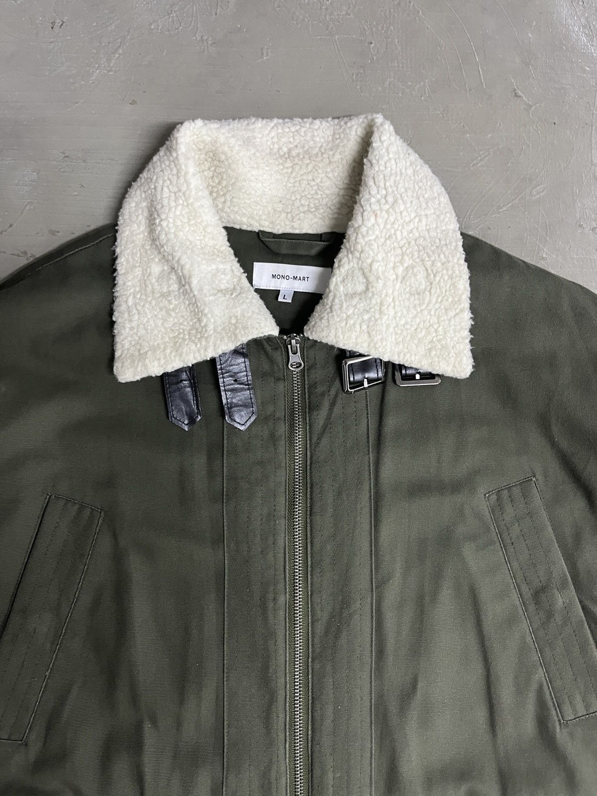 Vintage MonoMart Japan Acne Studios Style Military Shearling Jacket Size US L / EU 52-54 / 3 - 2 Thumbnail