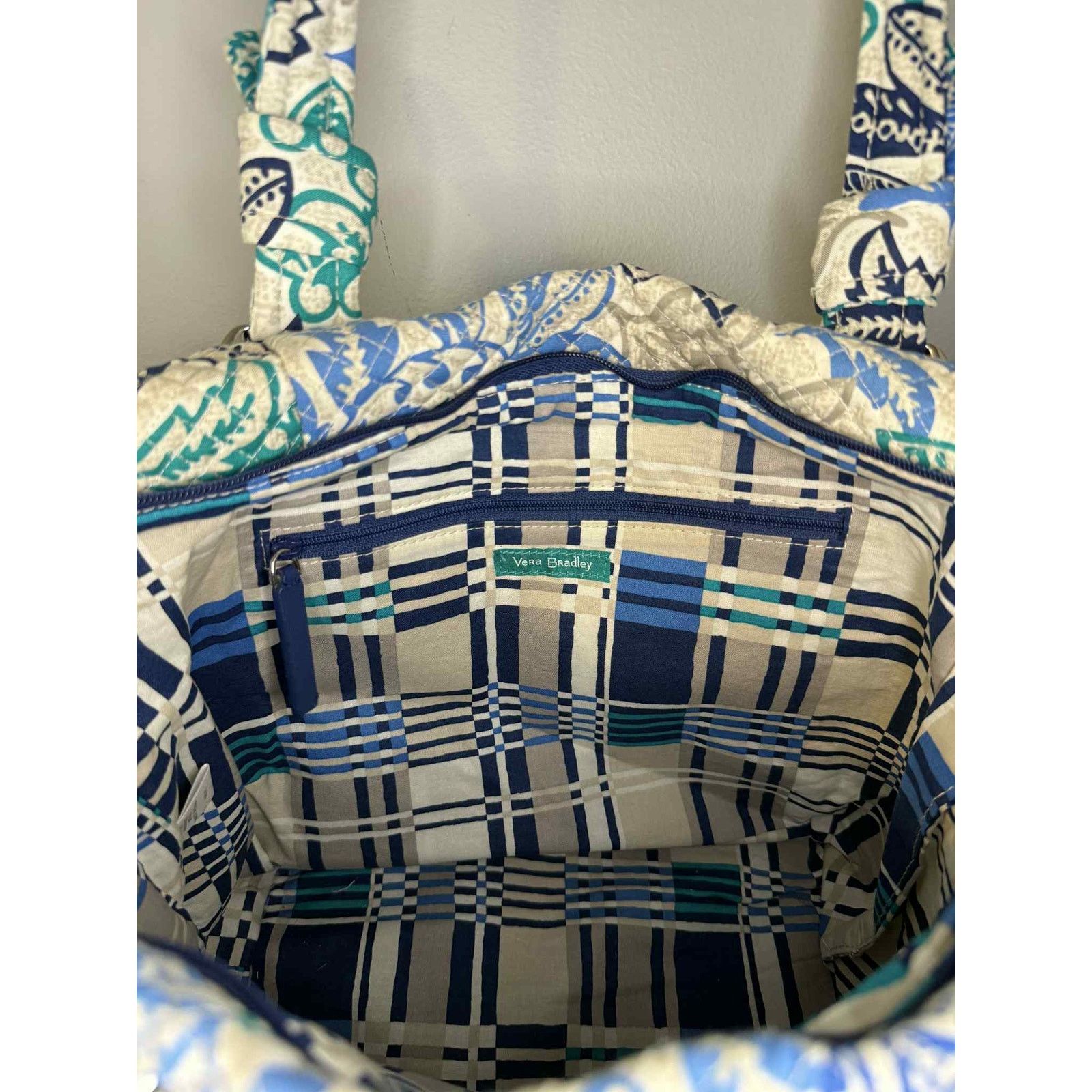 Vera Bradley Vera Bradley Cotton Hadley East West Tote Bag Santiago Size ONE SIZE - 13 Thumbnail