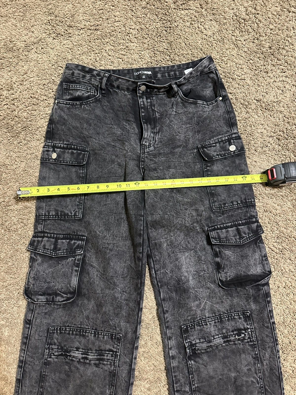 Fashion Nova Vintage Fashion Nova “triple black” baggy jeans 00s size 12 Size 36" / US 14 / IT 50 - 6 Thumbnail