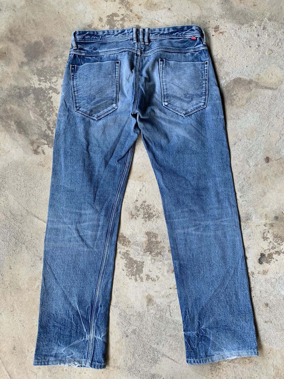 If Six Was Nine × Japanese Brand × Le Grande Bleu (L.G.B.) DISTRESSED NCFM RIELABO SELVEDGE DENIM Size US 32 / EU 48 - 2 Thumbnail