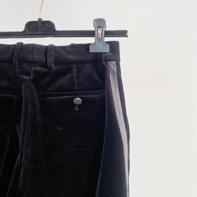 Gucci Gucci Black velvet pants Size 24" / US 00 / IT 34 - 3 Thumbnail