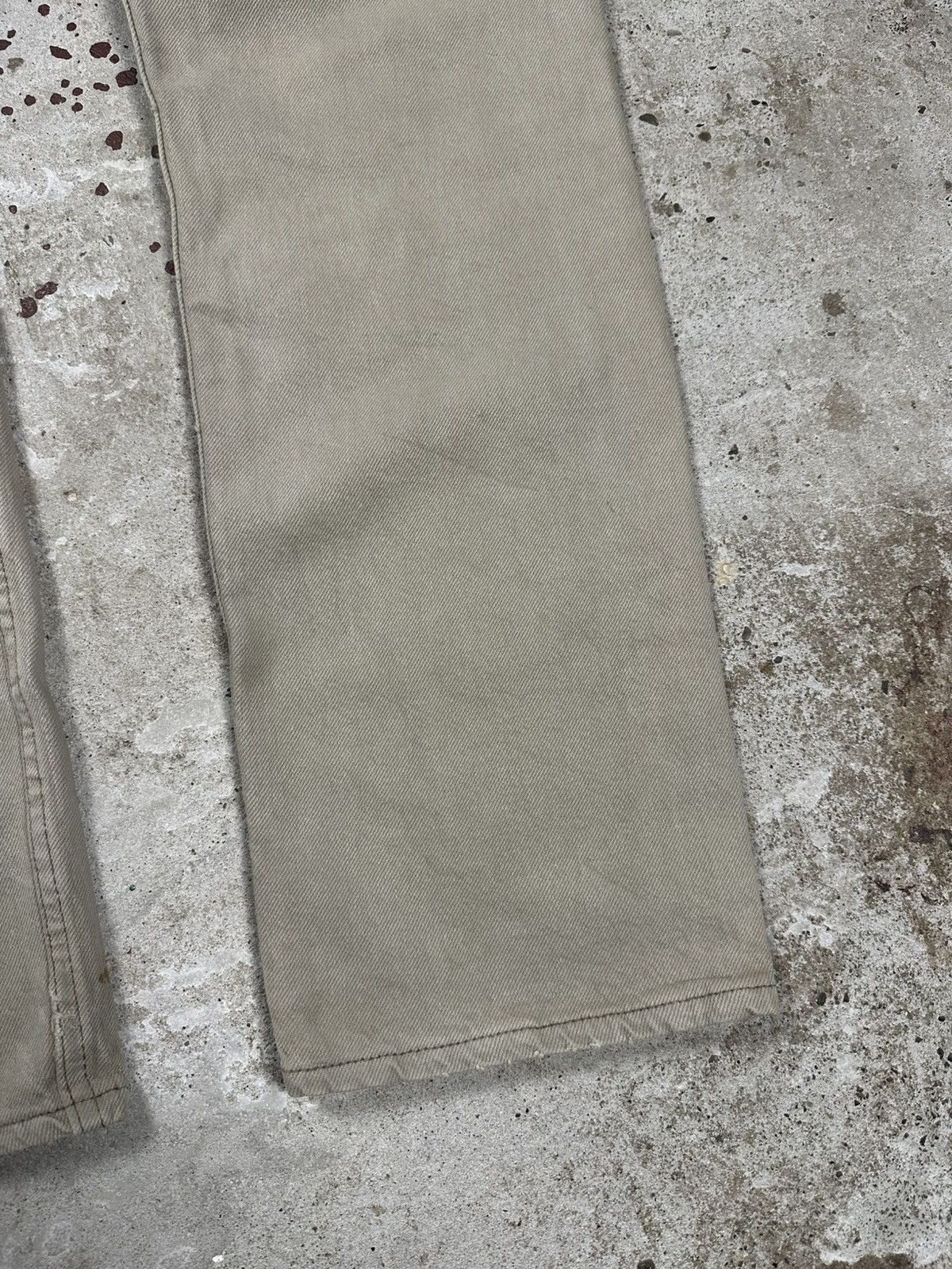 Levi's × Vintage Vintage 1995 Levi’s 501 Beige Distressed Denim Pants Jeans Size US 31 - 11 Thumbnail