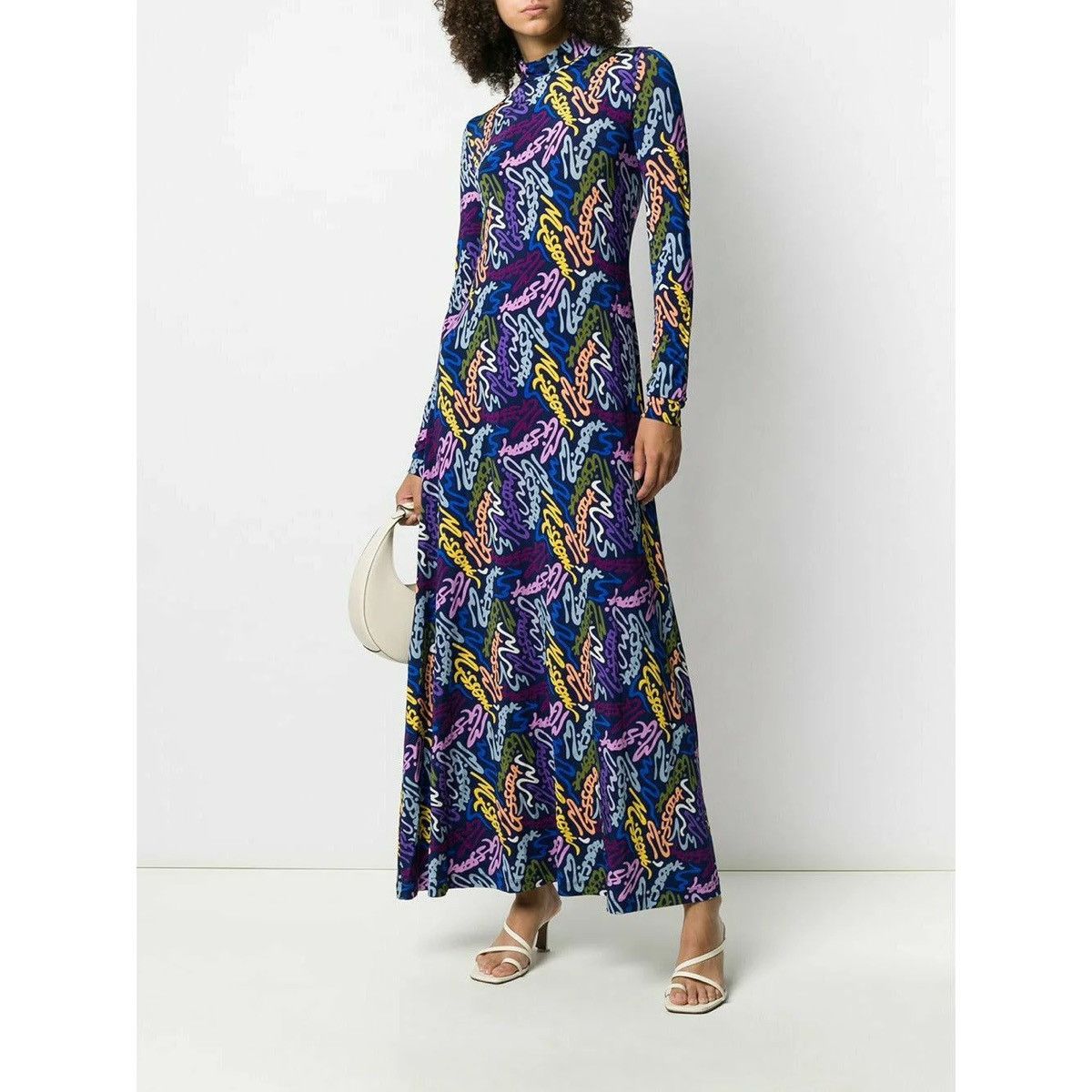 Designer × Missoni Missoni coloured monogram pattern maxi dress Size M / US 6-8 / IT 42-44 - 2 Thumbnail