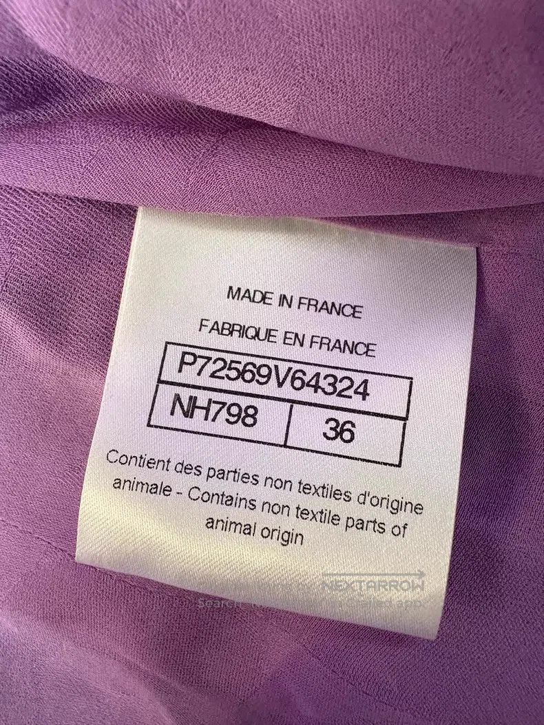 Chanel Chanel Purple plaid double C leather chain diamond buckle Size XS / US 0-2 / IT 36-38 - 7 Thumbnail