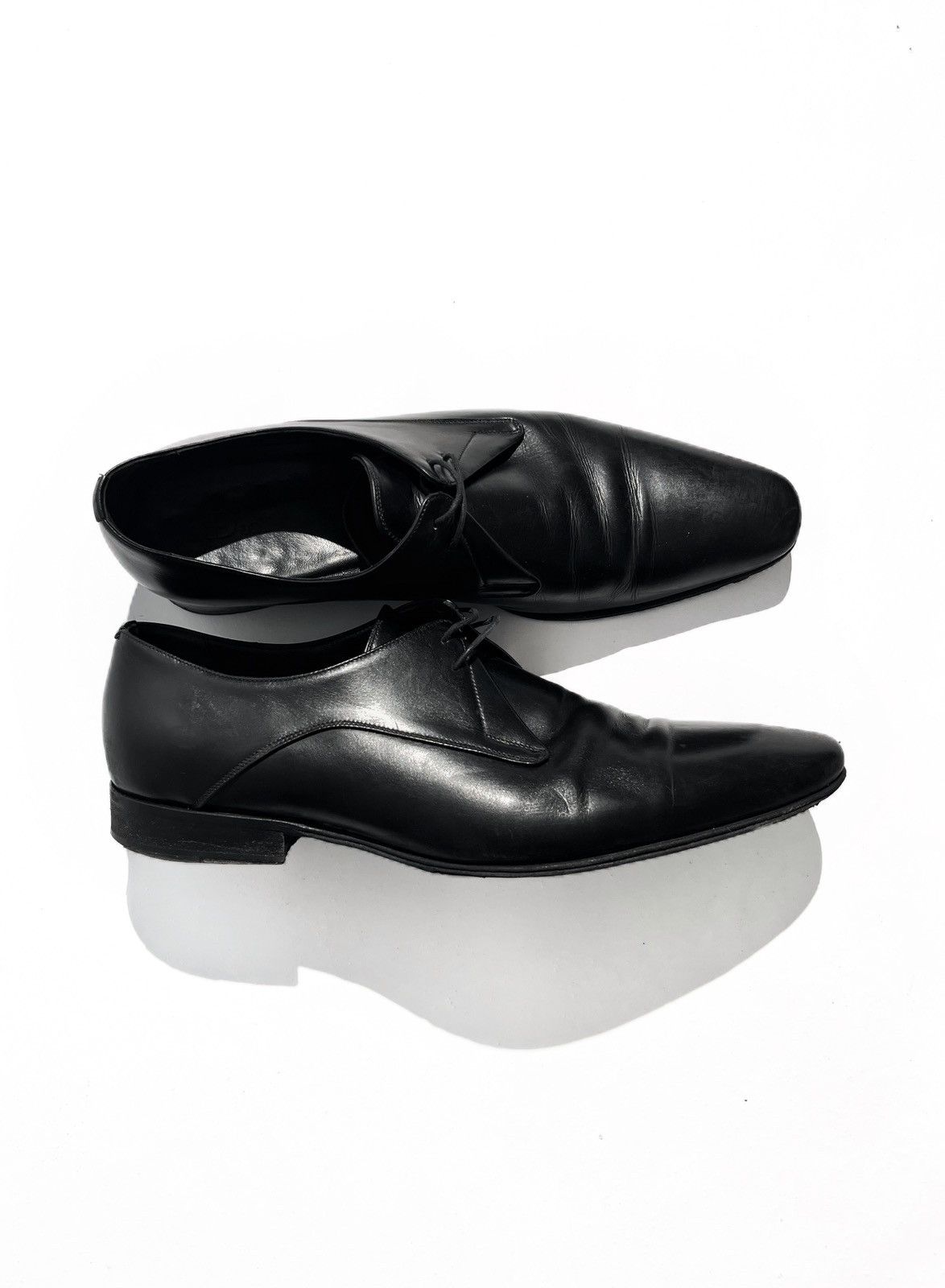 Dior FW09 Dior Homme Black Leather Formal Derby Size US 11 / EU 44 - 2 Thumbnail