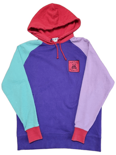 Teddy fresh burgundy color hotsell block hoodie