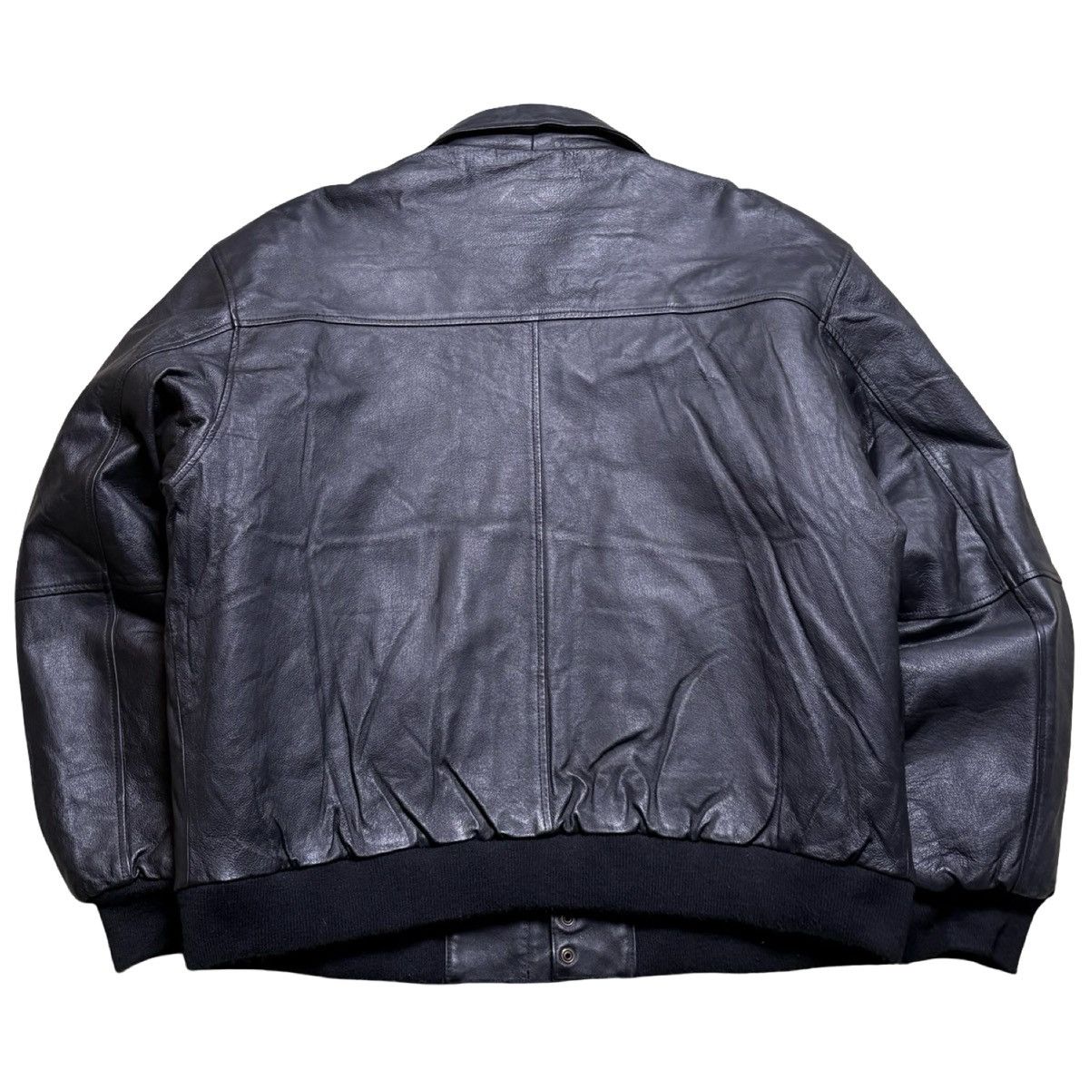 Other Vintage Cougar Black Leather Jacket Bomber Flight A2 Men's L Size US L / EU 52-54 / 3 - 7 Thumbnail