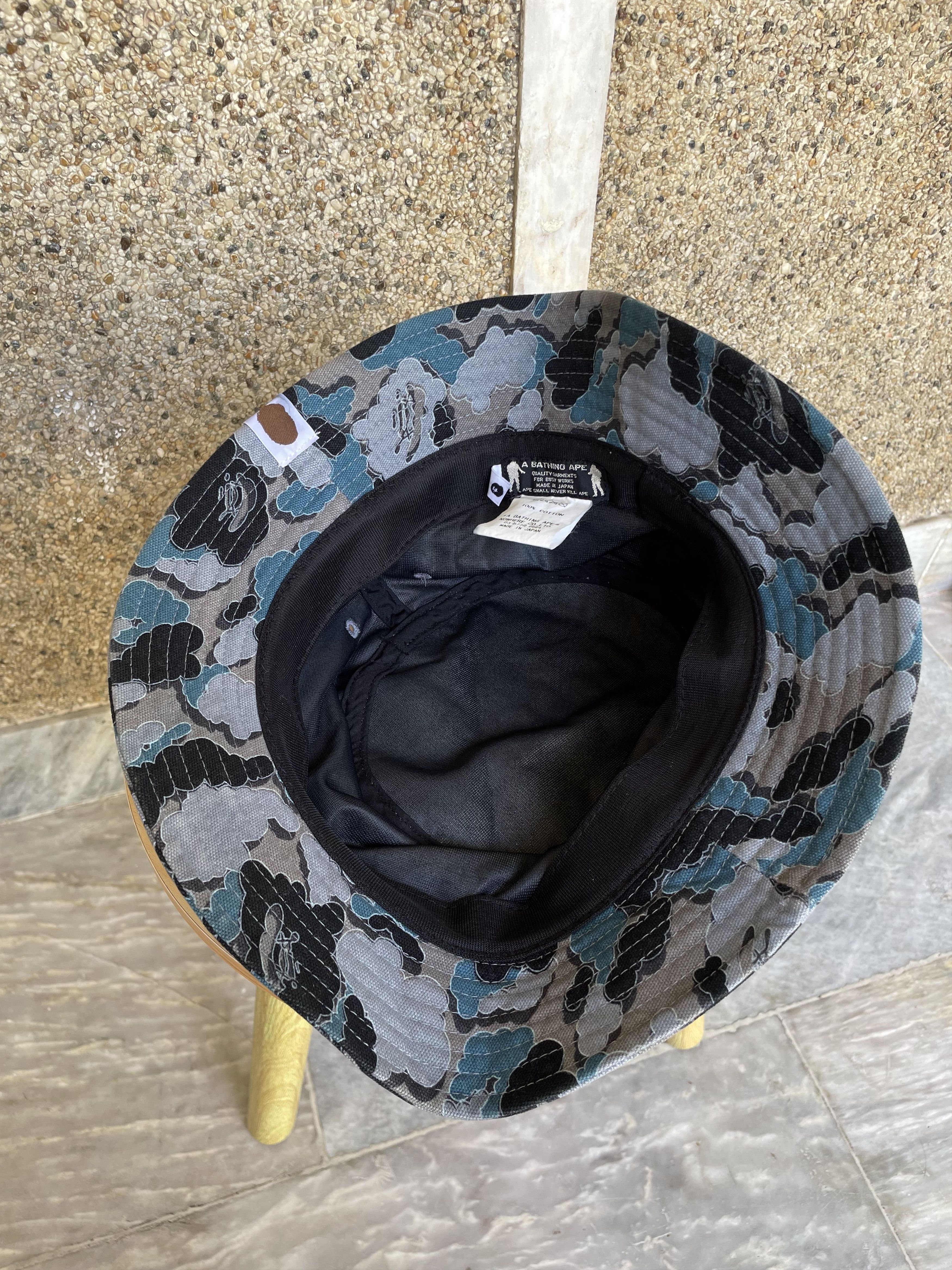 Bape × Kaws Bape x Kaws Cloud Camo Bucket Hat Size ONE SIZE - 8 Thumbnail