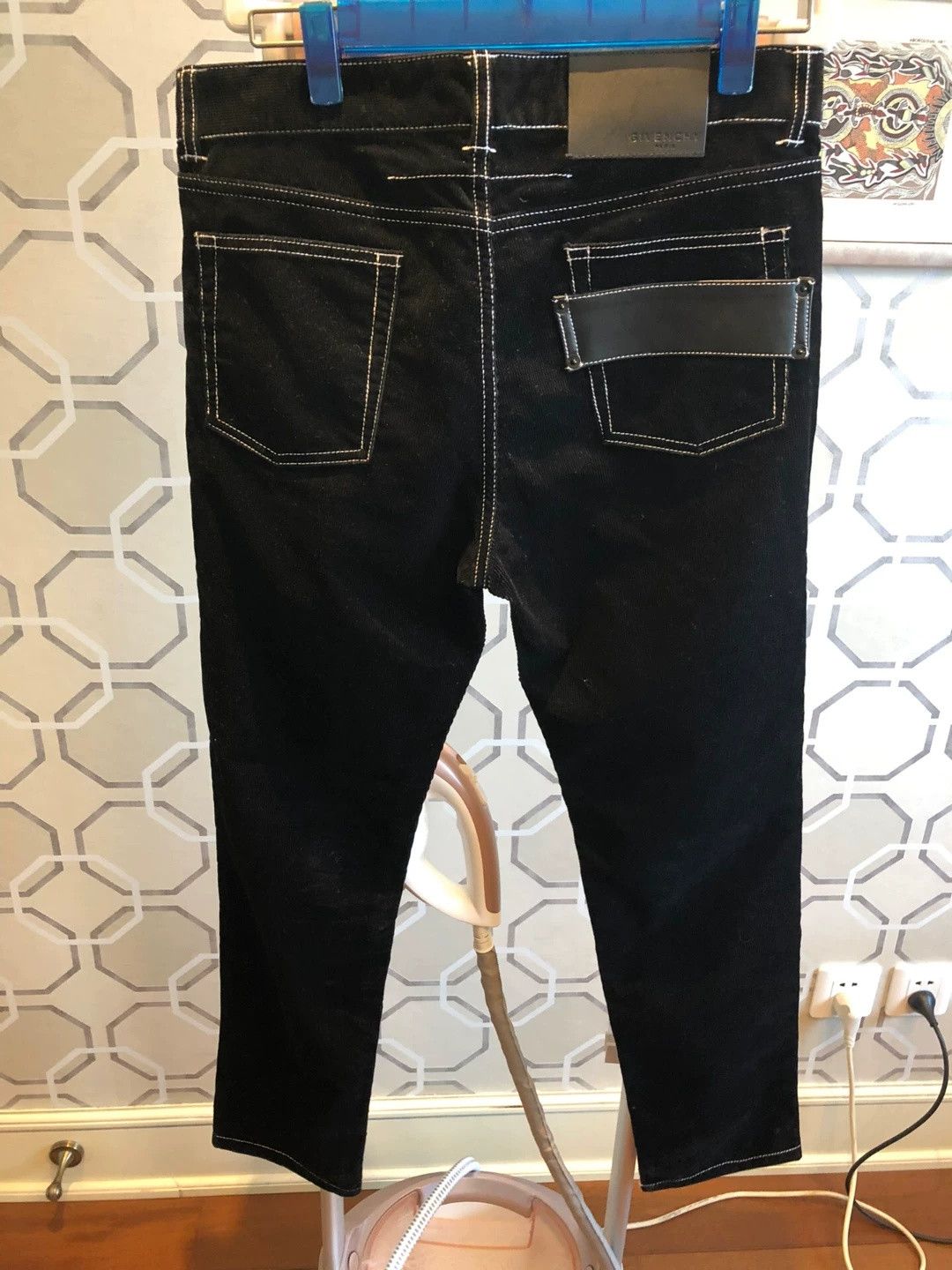 Givenchy Givenchy Limited Black Corduroy Slim Pants Size US 30 / EU 46 - 4 Thumbnail