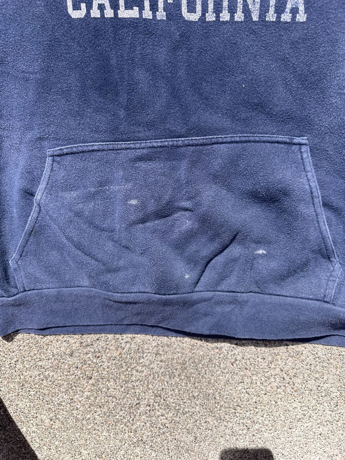 Vintage Vintage Navy Blue SF Hoodie with Wash Size US S / EU 44-46 / 1 - 3 Thumbnail