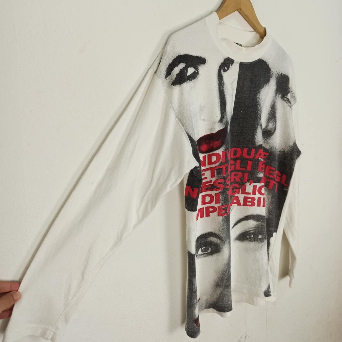 Vintage Vintage Unique Classy Art printed Sleeve White Size US M / EU 48-50 / 2 - 3 Thumbnail