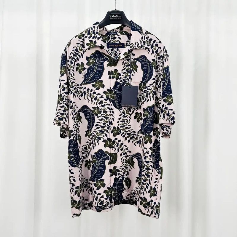 Louis Vuitton Summer Multicolor Silk Shirt 0089