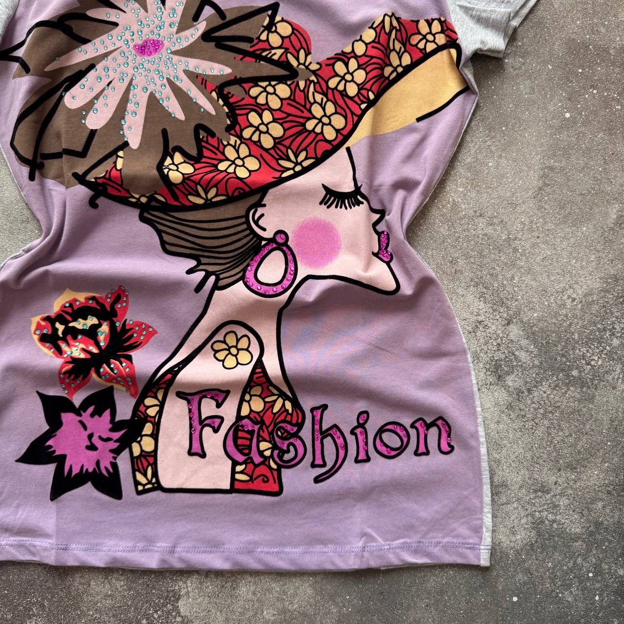 20471120 Fashion Girl Print Y2K Era Vintage Glam T-Shirt Size S / US 4 / IT 40 - 7 Thumbnail