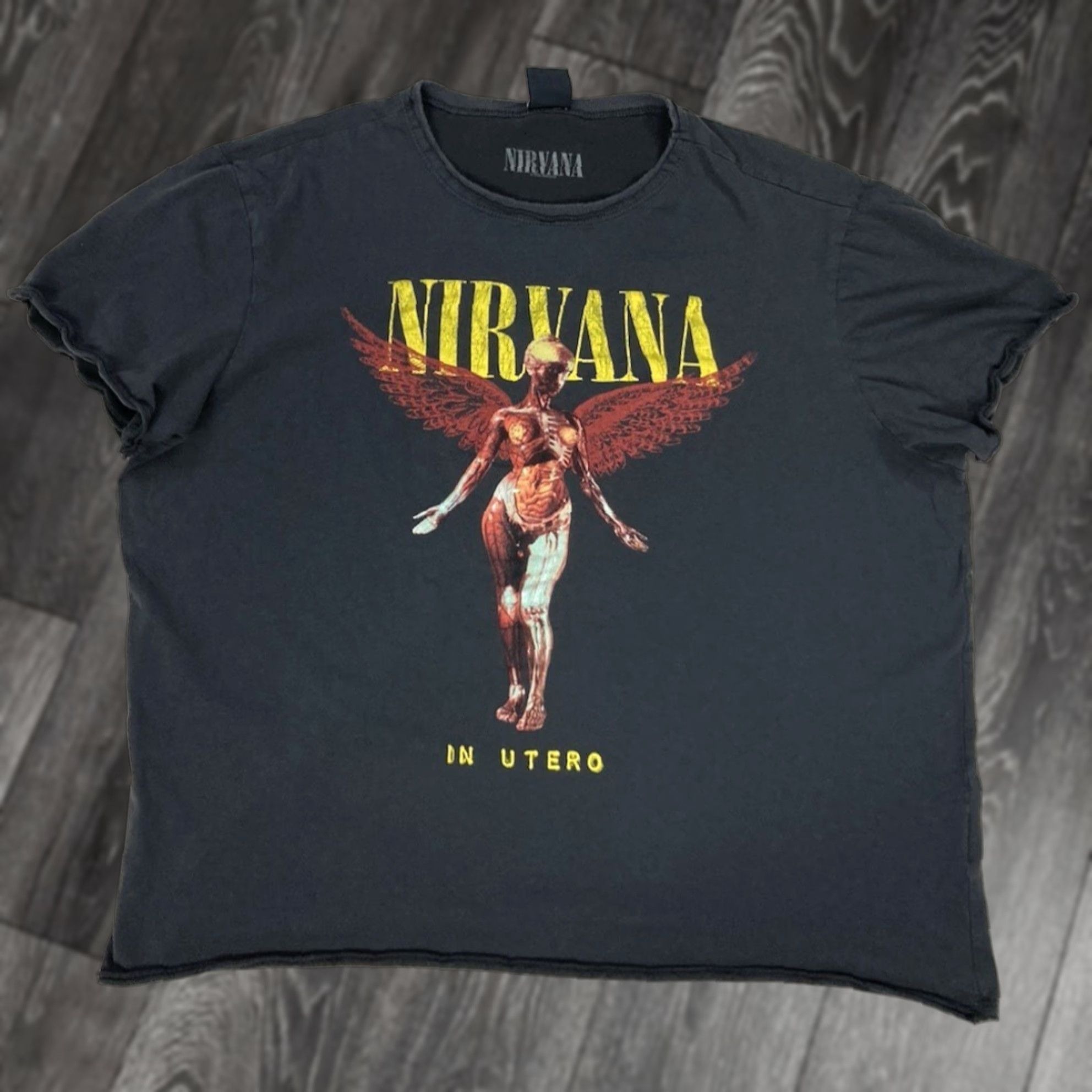 Vintage Amplified Nirvana In Utero Graphic T-shirt Women XXL Charcoal Gray Music Size XXL / US 16-18 / IT 52-54 - 1 Thumbnail
