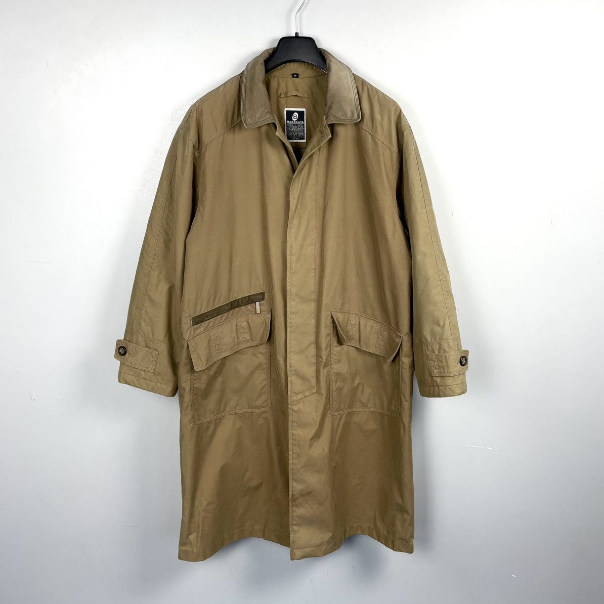 Baracuta Vintage 00’s Baracuta Cotton Parka Trench Coat Denim Jacket Size US M / EU 48-50 / 2 - 1 Thumbnail