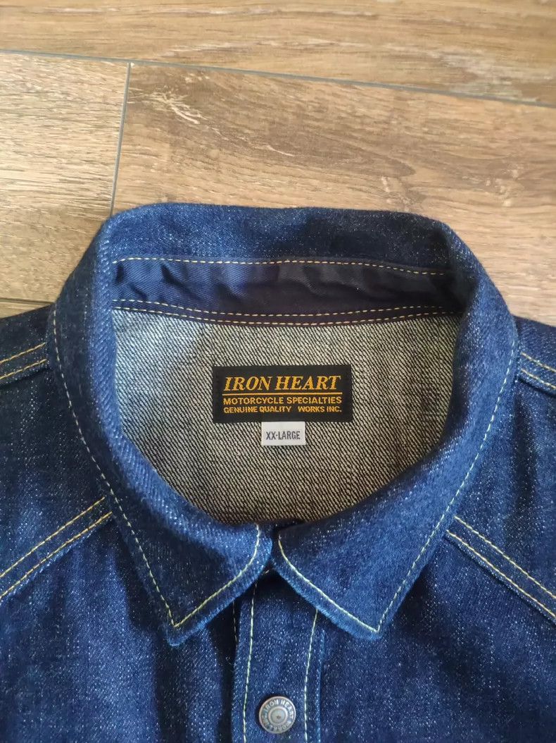 Iron Heart Iron Heart Heavy 18oz denim workwear shirt Size US XXL / EU 58 / 5 - 3 Thumbnail