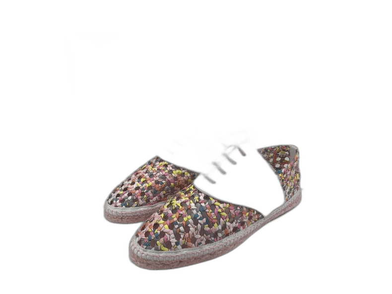 Hermes Hermes Colorful Woven Flat Shoes Size 35-2506 Size US 5 / IT 35 - 1 Thumbnail