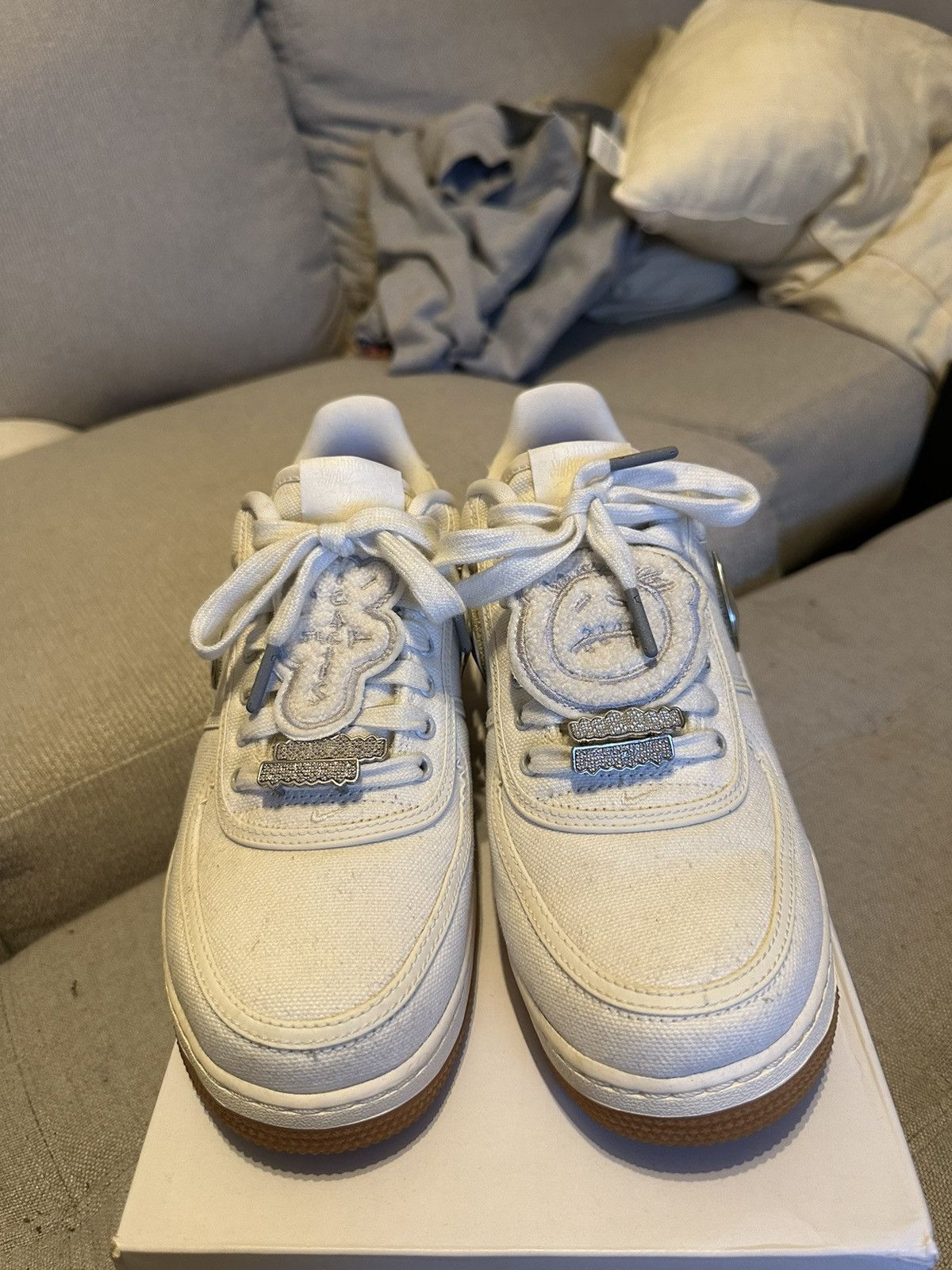 Nike × Travis Scott Nike Air Force 1 Low Travis Scott Sail Size 8.5 Size US 8.5 / EU 41-42 - 2 Thumbnail
