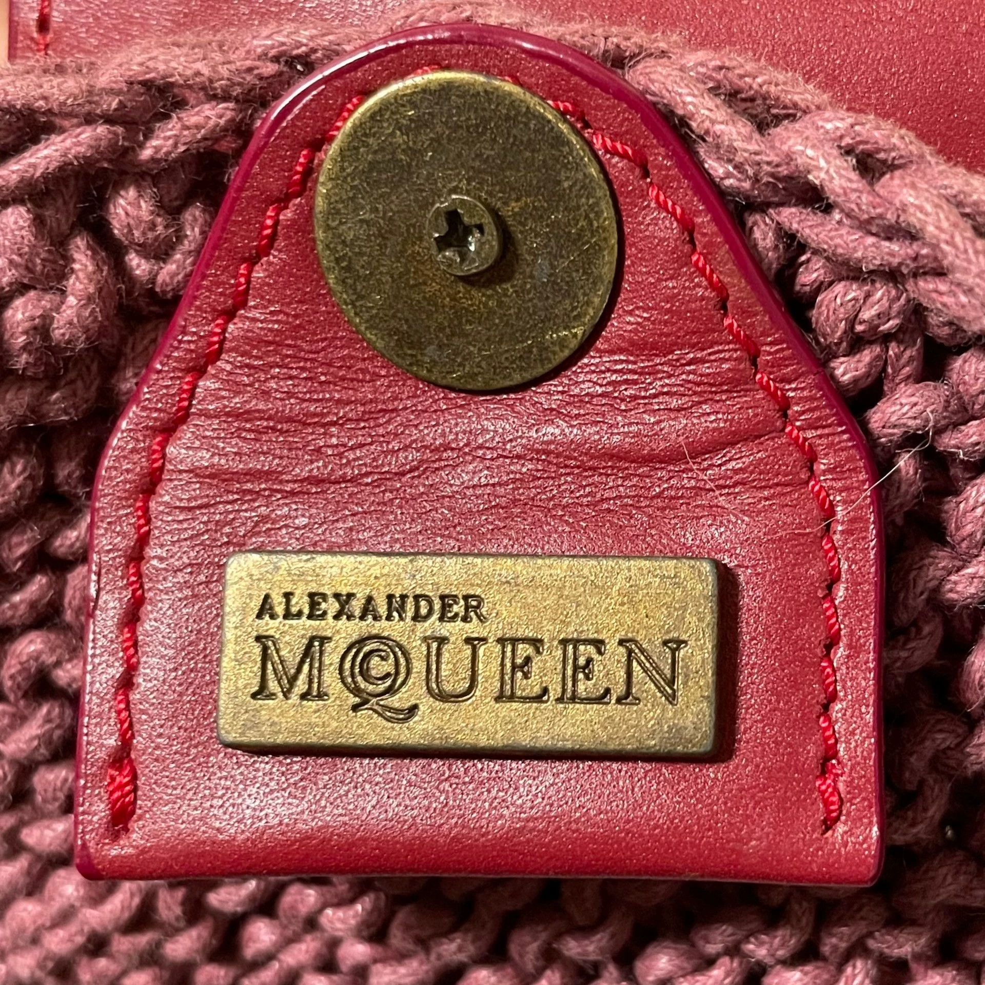 Alexander McQueen Alexander McQueen Cinnabar Red Motorcycle Bag L Size ONE SIZE - 5 Thumbnail