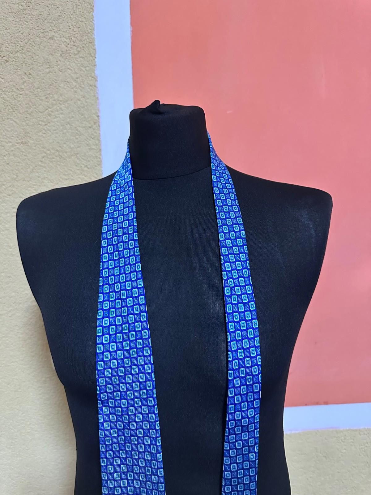 Cesare Attolini Cesare Attolini Silk Tie Blue Size ONE SIZE - 3 Thumbnail