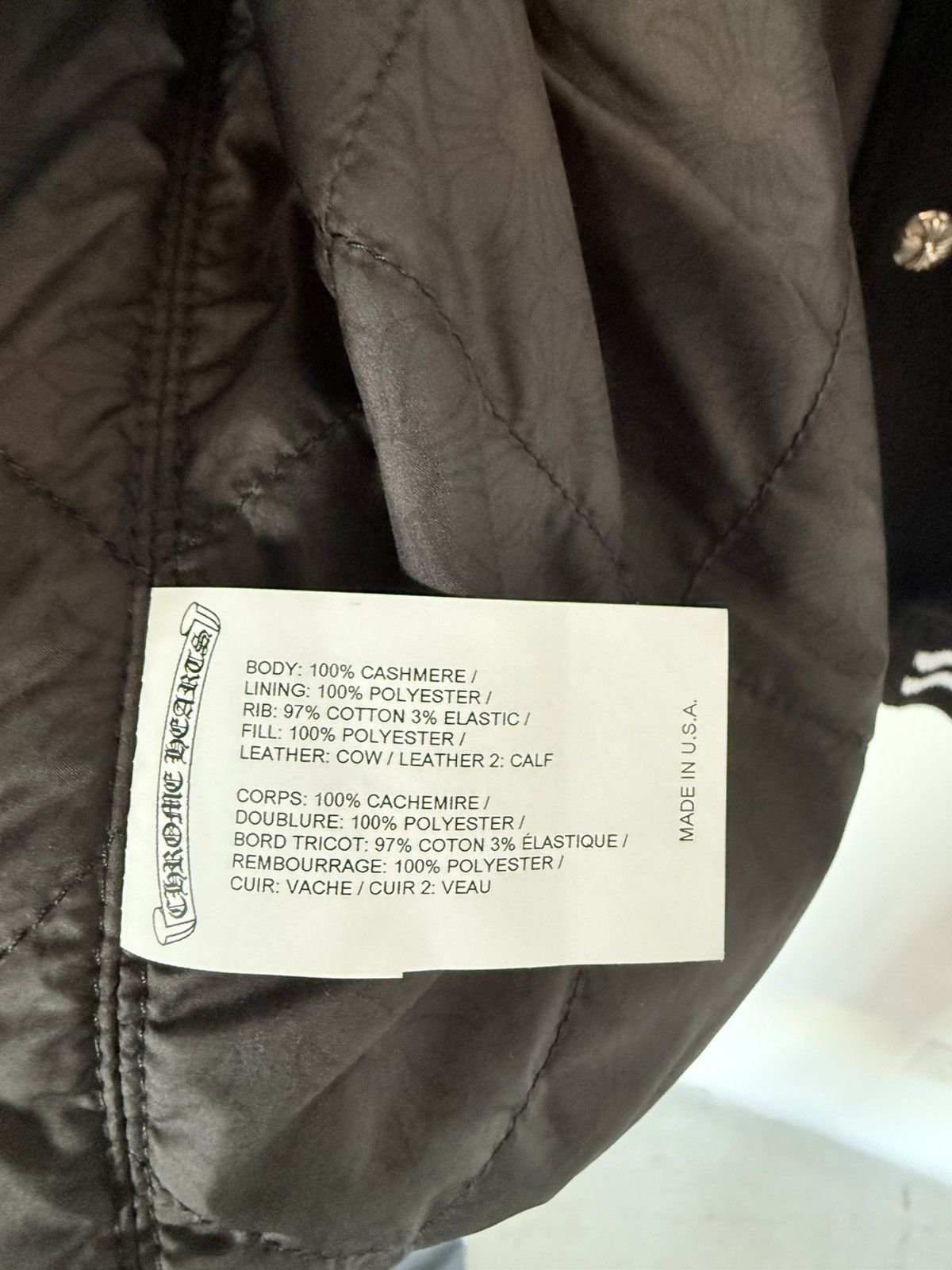 Chrome Hearts Chrome Hearts Varsity Jacket Size US XXL / EU 58 / 5 - 7 Thumbnail