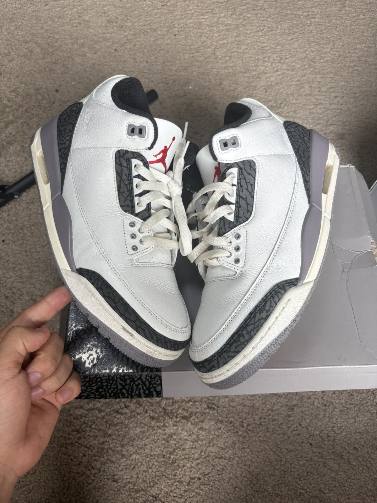 Jordan Brand Air jordan 3 cement grey size 11 Size US 11 / EU 44 - 1 Thumbnail