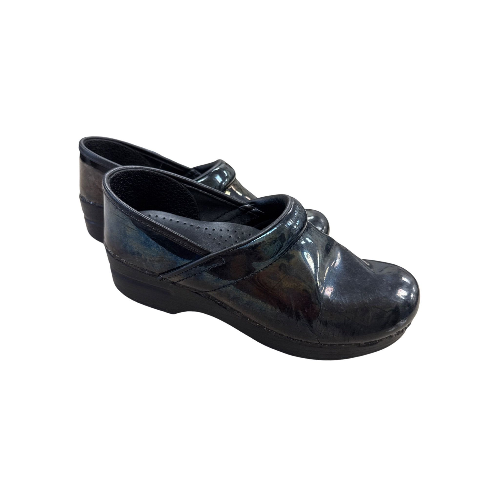 Dansko Dansko Womens Black Leather Clogs Shoes Size 8.5 SKU 7180 Size US 8.5 / IT 38.5 - 4 Thumbnail