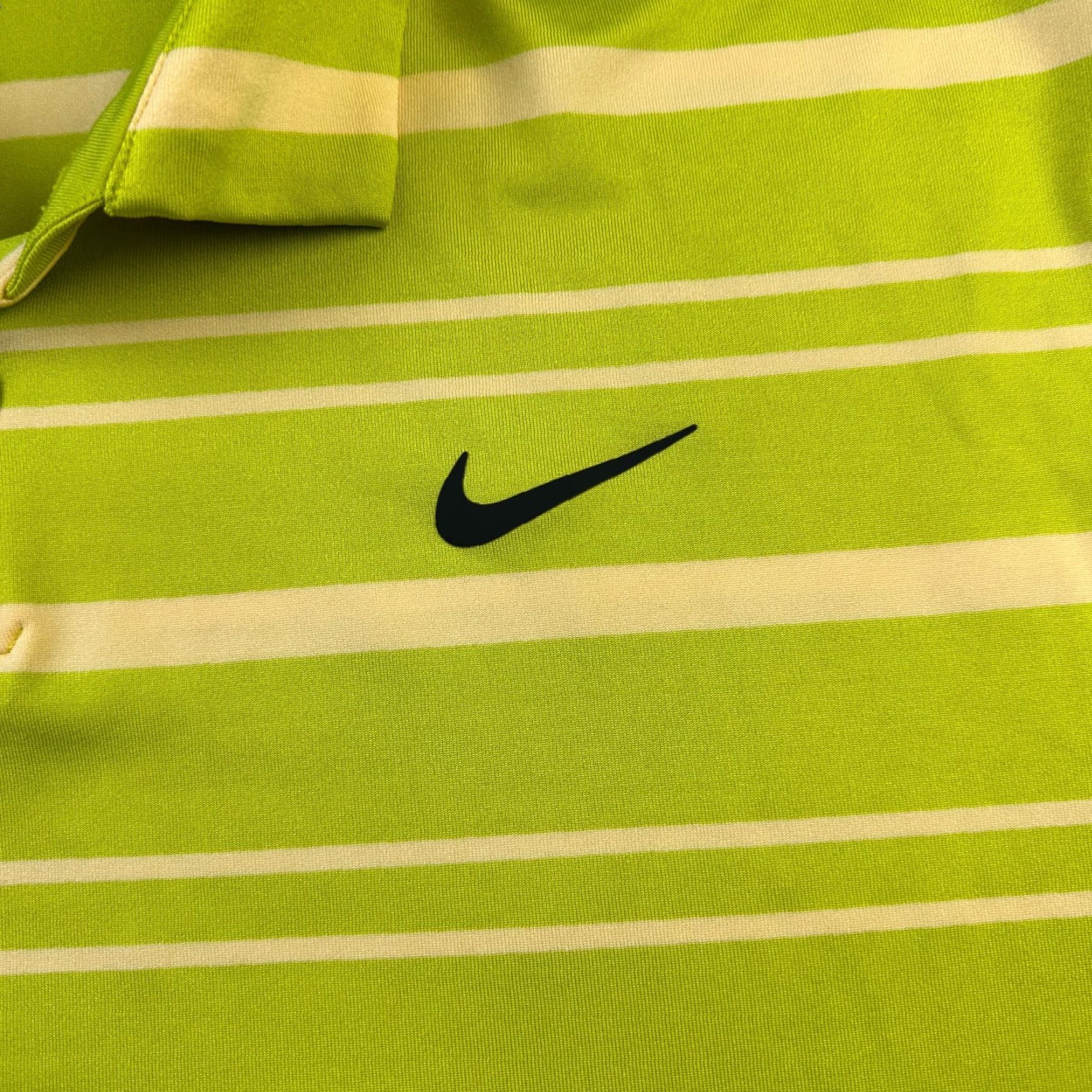 Nike Nike Polo Shirt Extra Large Green Striped Tour Dri Fit Golf Mens Size US XL / EU 56 / 4 - 4 Thumbnail