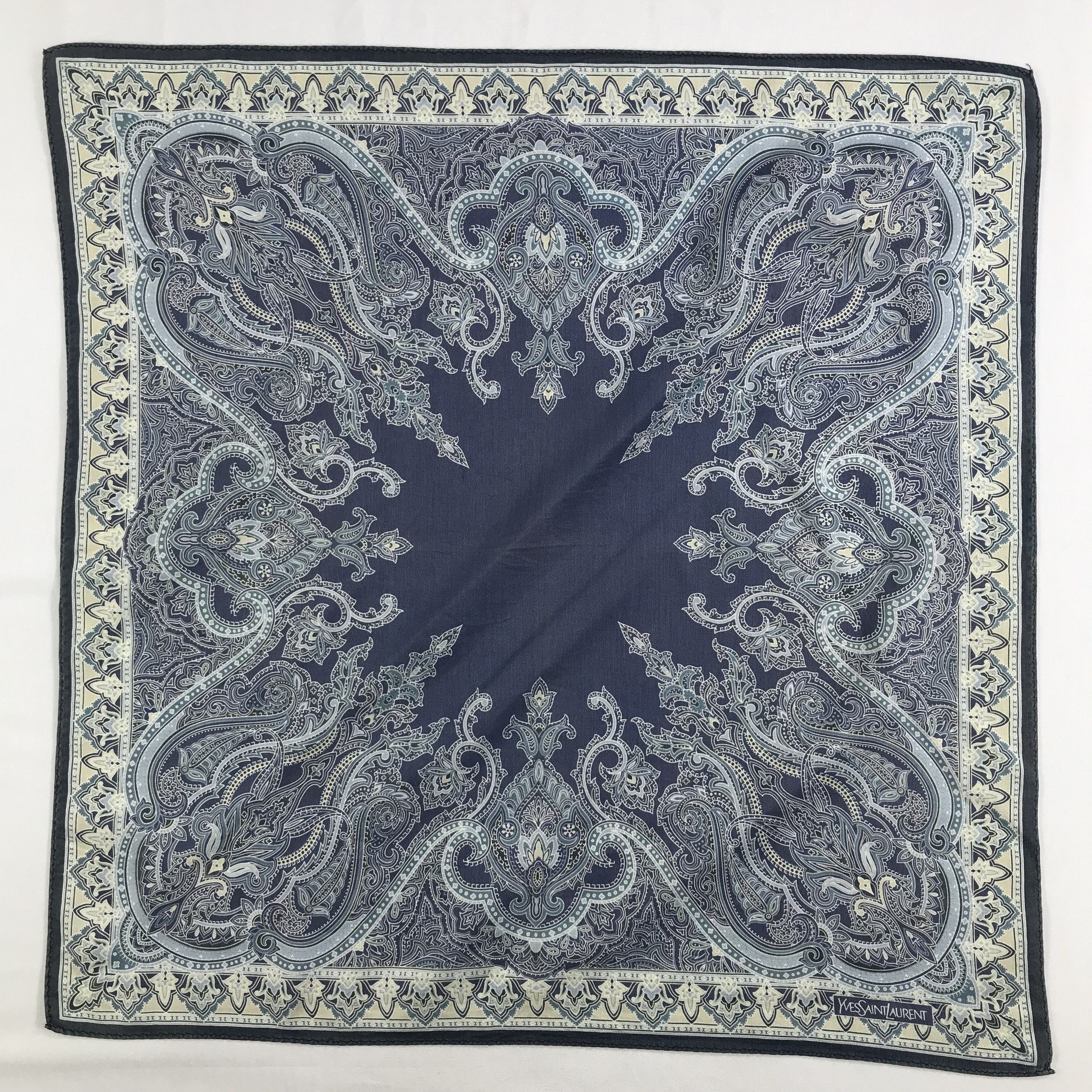 Vintage × Yves Saint Laurent Yves Saint Laurent Bandana / Handkerchief/Neckerchief -S2628 Size ONE SIZE - 1 Thumbnail