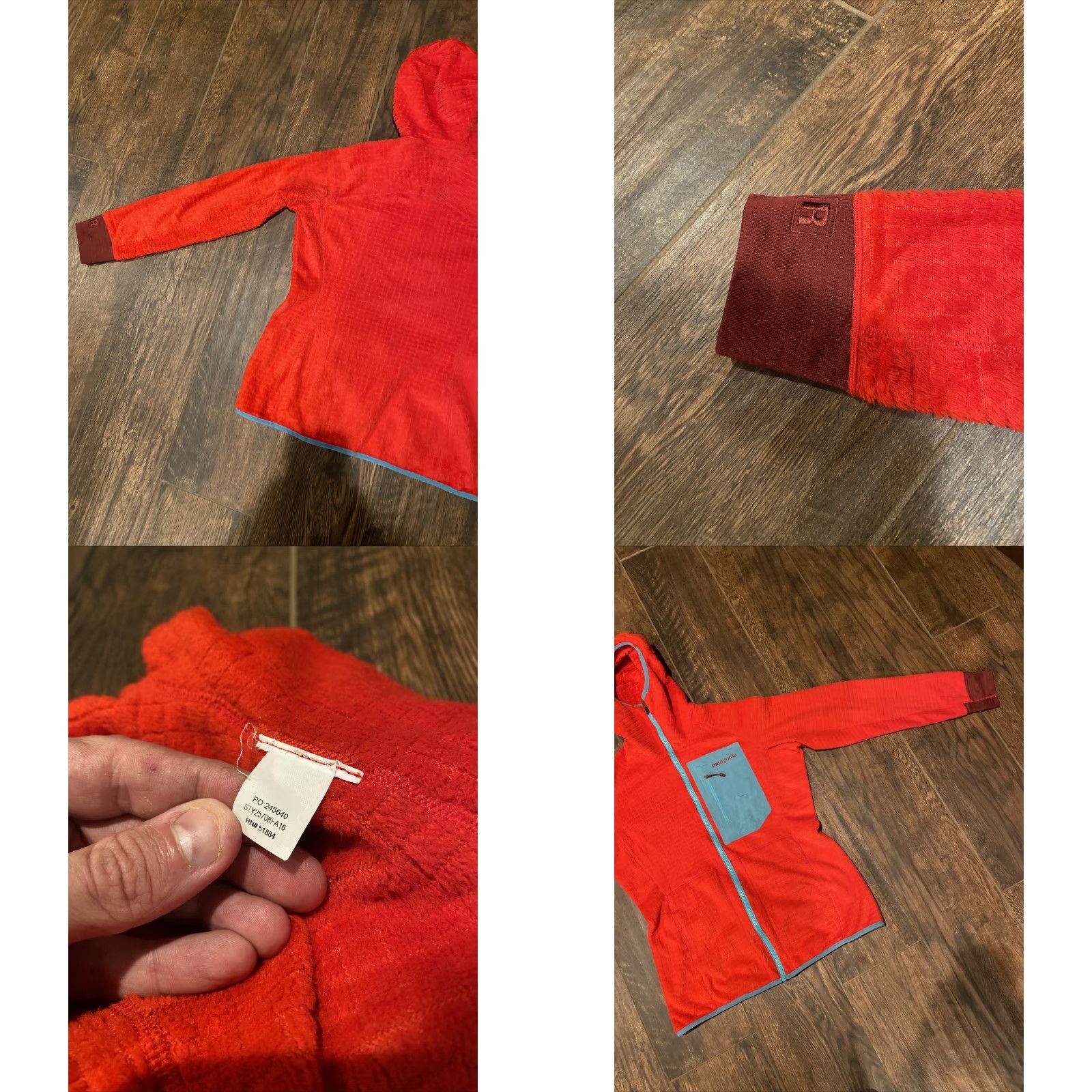 Patagonia VINTAGE? (No) Reversible R3 Regulator Polartec Hoody Jacket Orange Red M Womens Patagonia Jacket Reversible Size M / US 6-8 / IT 42-44 - 8 Thumbnail