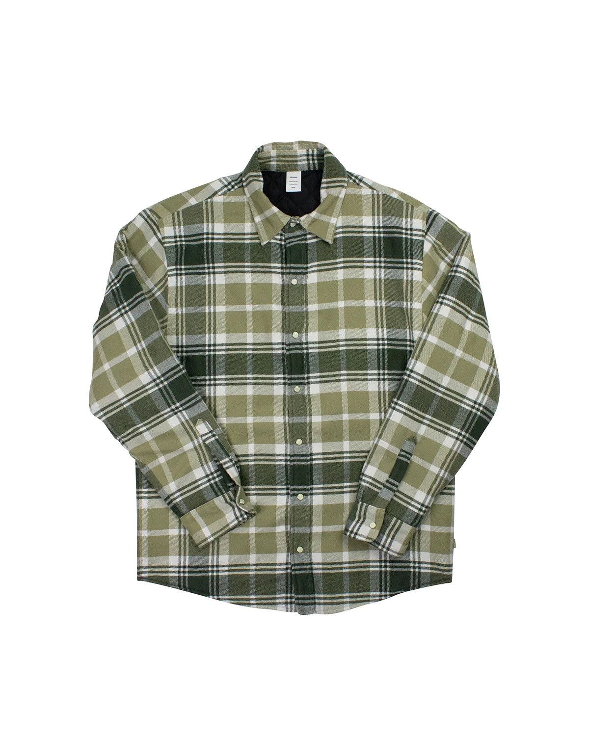 Jjjjound Jjjjound Olive Thermal Flannel Shirt | Grailed