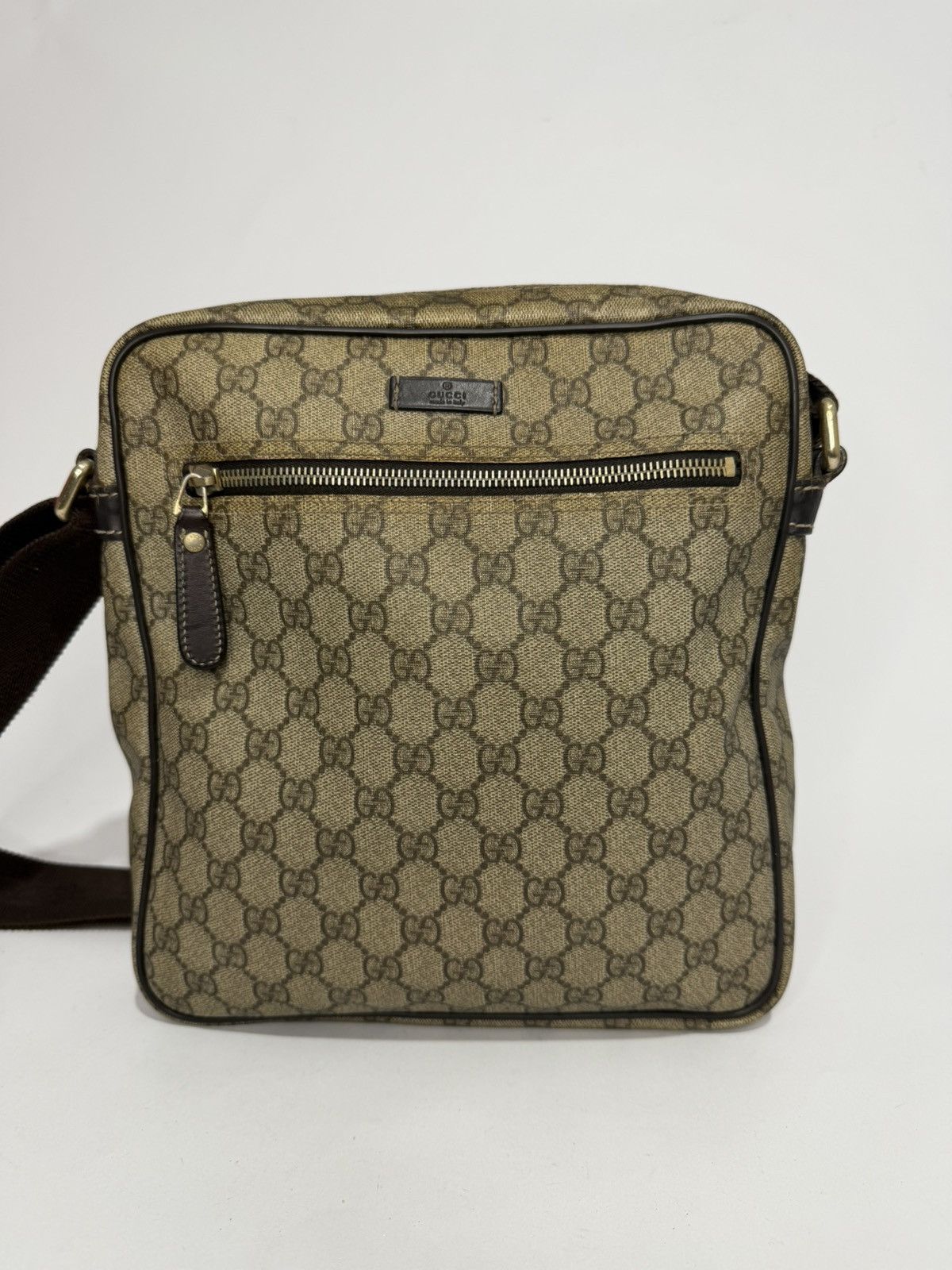 Gucci Gucci Beige GG Supreme Canvas Joy Messenger Bag Size ONE SIZE - 1 Thumbnail