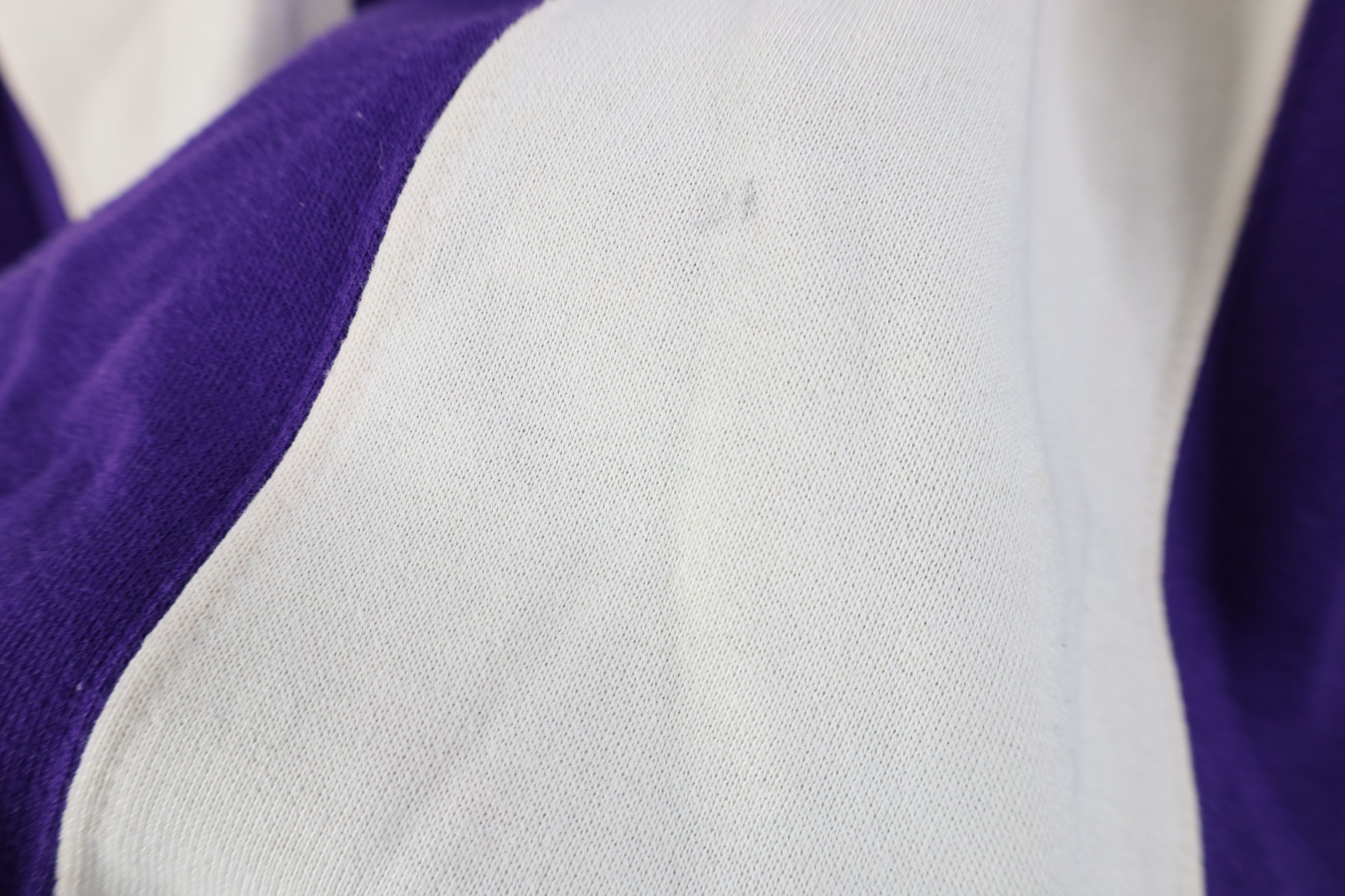 Vintage Vintage 90s Streetwear Block Striped Collared Sweatshirt Size L / US 10 / IT 46 - 6 Thumbnail